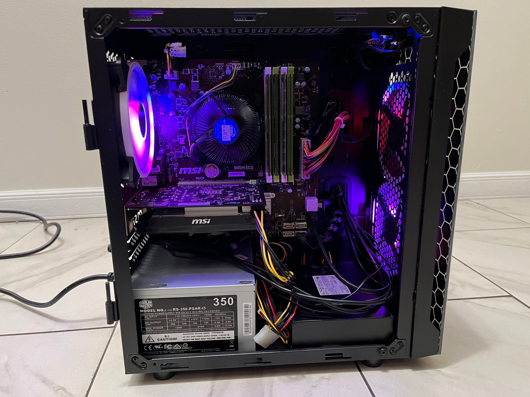 Super Budget Gaming PC - Intel i7-4790, AMD R7 360 2GB, 16GB RAM, 1.1TB Storage, w/ Wi-Fi, BT & RGB