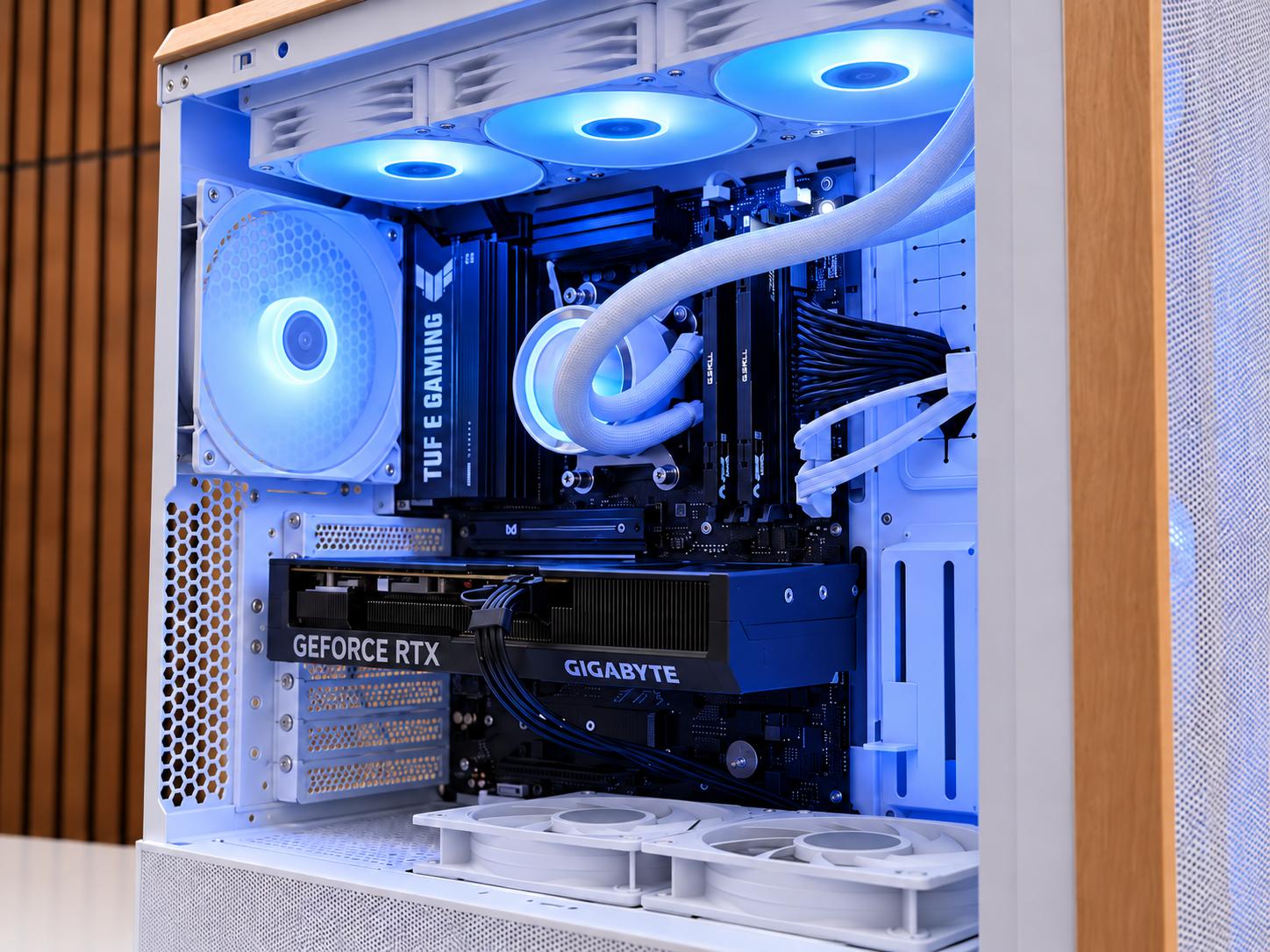 WHITE 1440P Gaming PC | RTX 4070 12GB | 7700 | 32GB DDR5 | Windows 11  WIFI | 1TB NVME