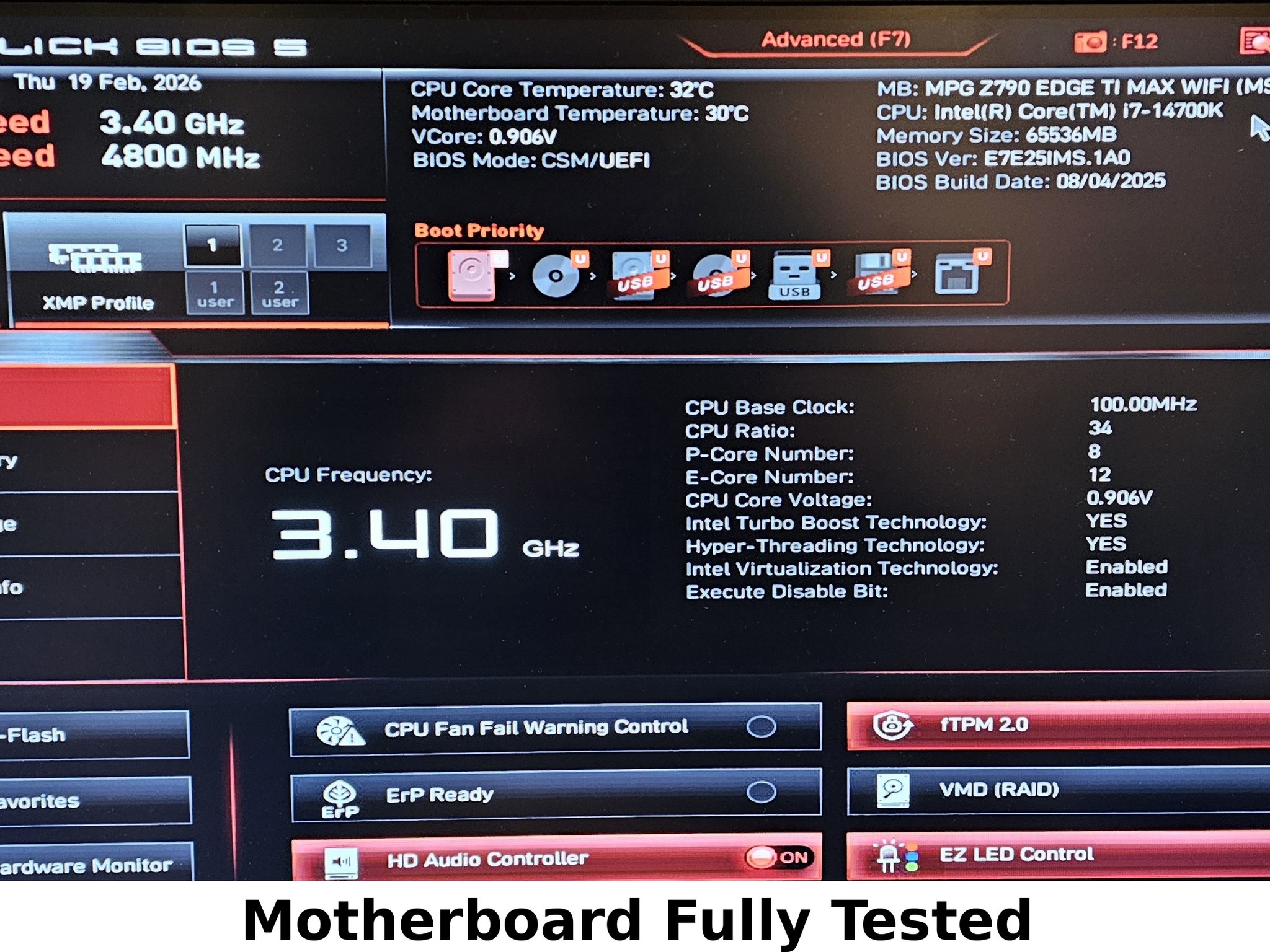MSI MPG Z790 EDGE WIFI ATX Motherboard