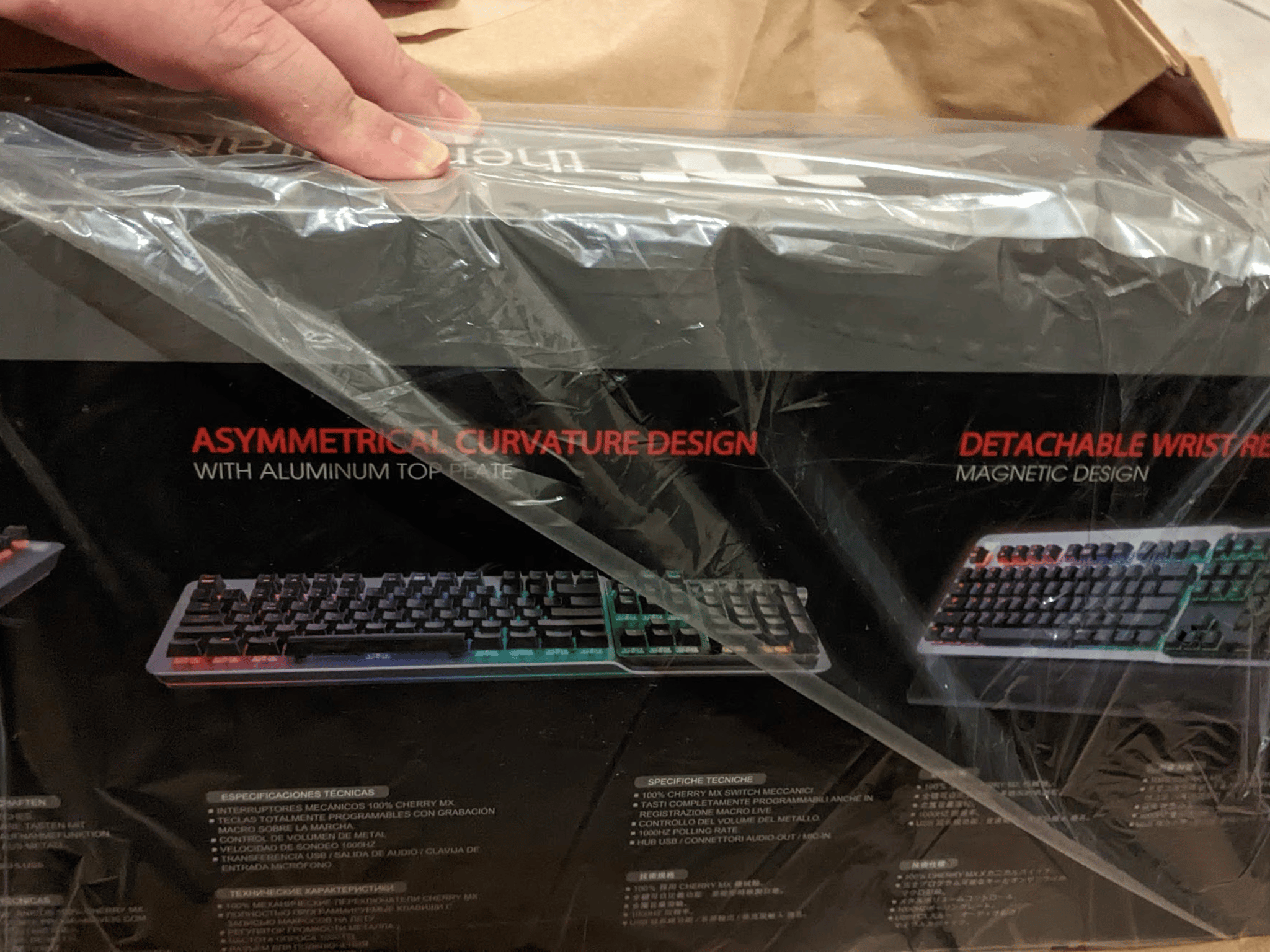 BNIB Thermaltake Argent K5 RGB Gaming Mechanical Keyboard with Cherry MX Blue Switches