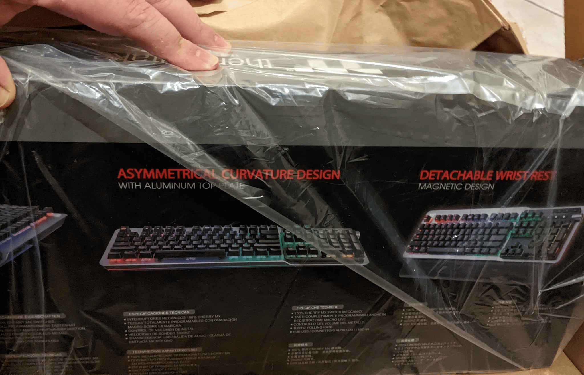 BNIB Thermaltake Argent K5 RGB Gaming Mechanical Keyboard with Cherry MX Blue Switches