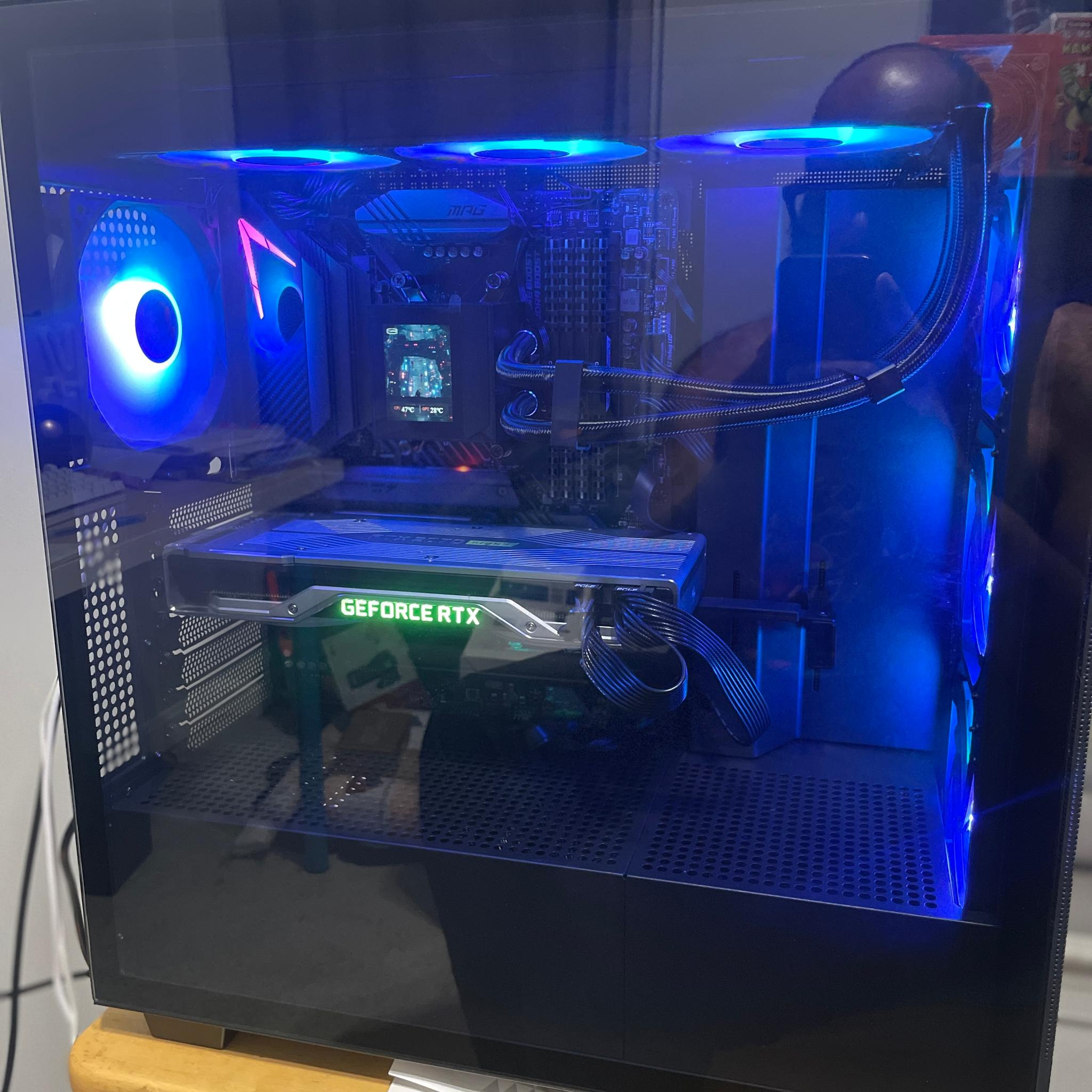 🌑✨ NightCarbon – Ryzen 7 / RTX 2070 Super FE Gaming PC – 32GB RAM / 1TB SSD / 360mm AIO  🌑✨