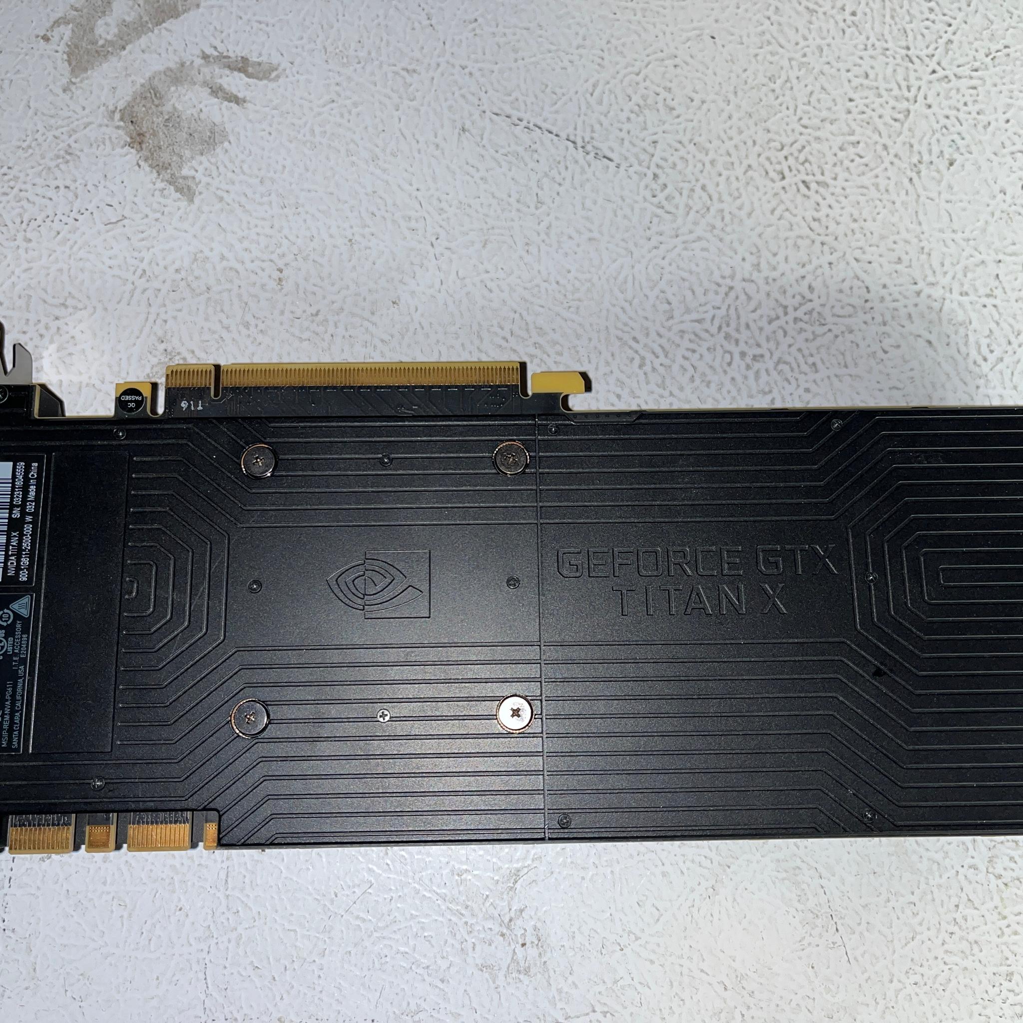 NVIDIA Titan X Pascal 12GB GDDR5X – Graphics Card – Tested & Working