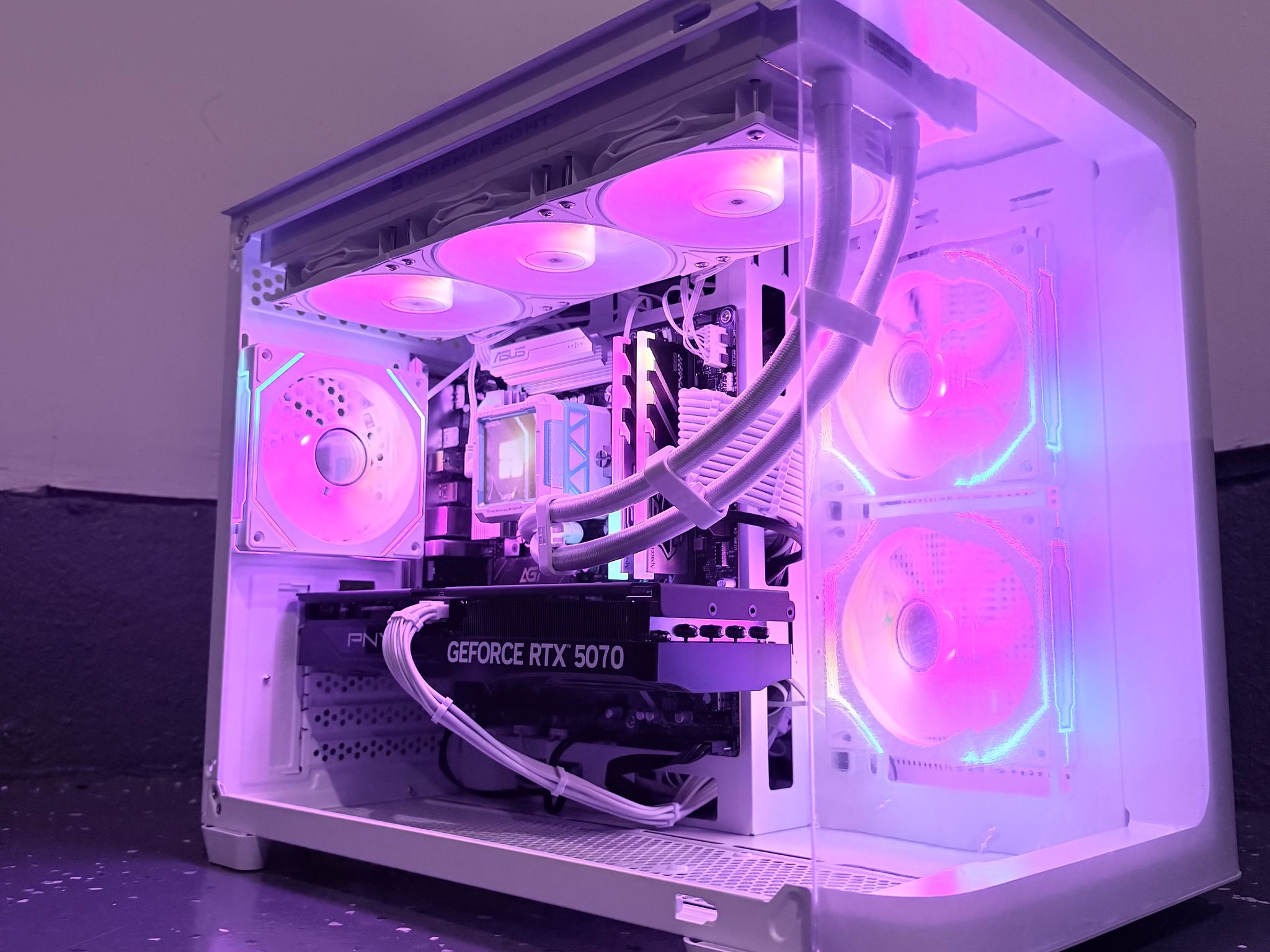 ⚪️"Crystal Frost🌈| 1440p Gaming | RTX 5070 | Ultra 7 265F | 32GB DDR5 | 1TB SSD | Free Shipping