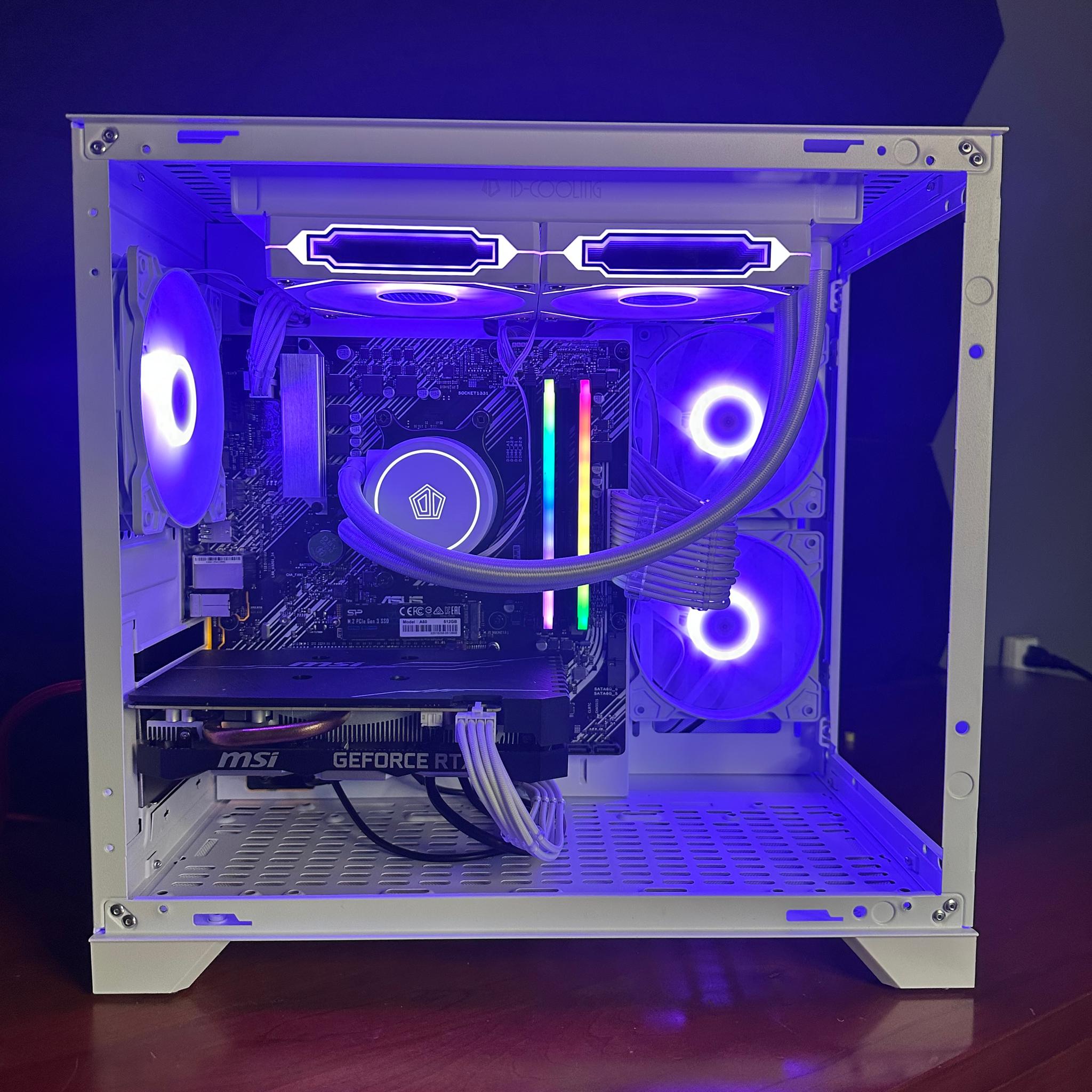 White RTX Gaming PC with AIO