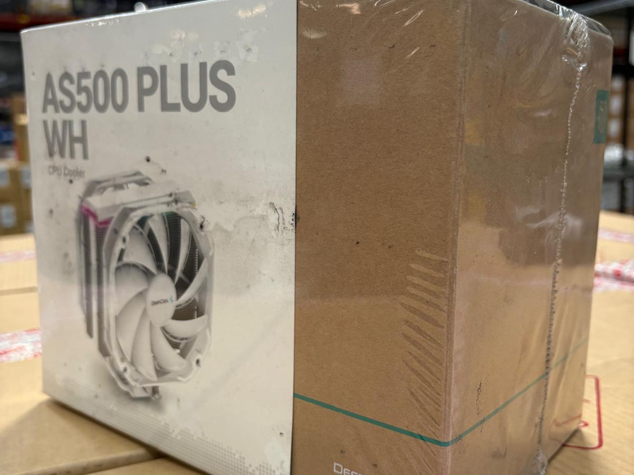 New In Box I CPU Cooler | Deepcool Universal RAM 140mm PWM Fan, A-RGB AS500 Plus White I Dual Fan