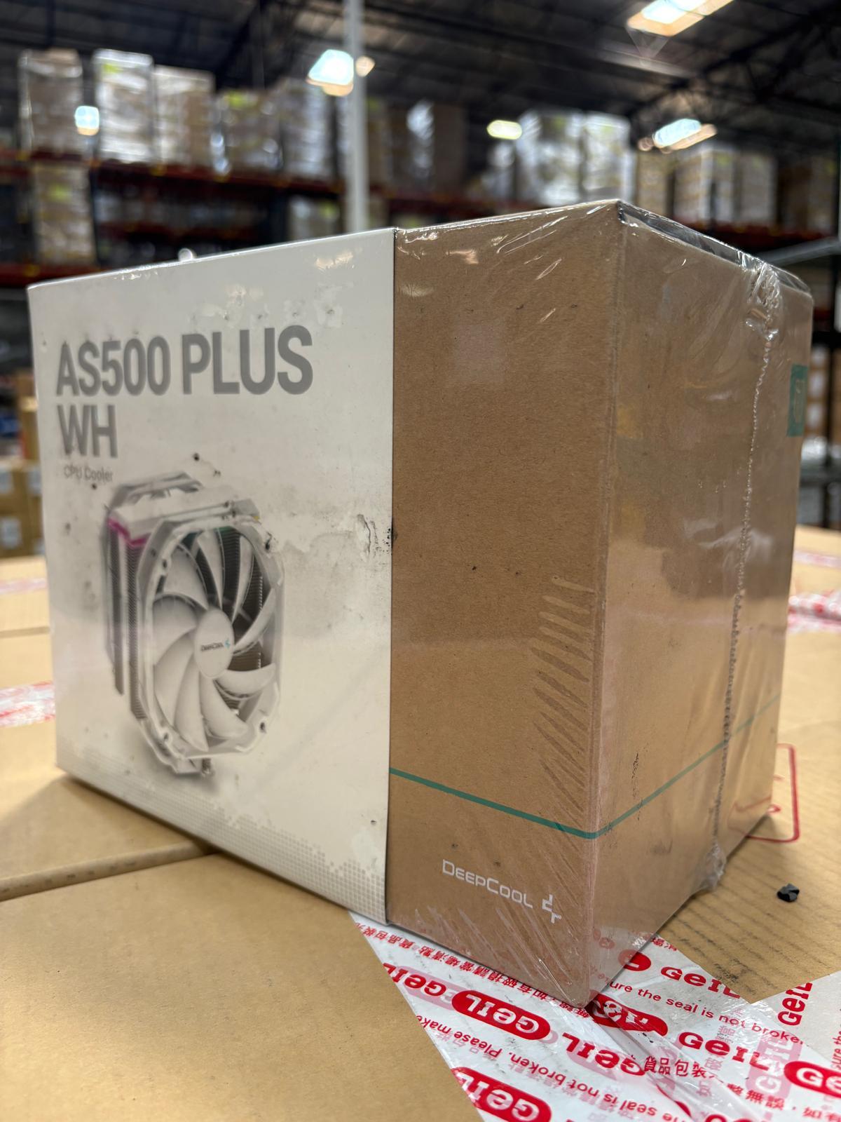 New In Box I CPU Cooler | Deepcool Universal RAM 140mm PWM Fan, A-RGB AS500 Plus White I Dual Fan