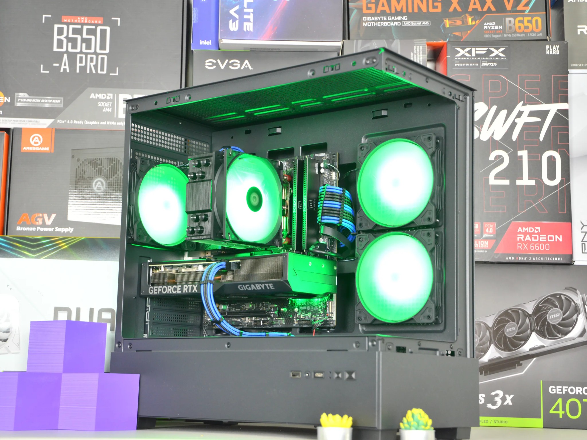⚡EXTREME⚡| RTX 4070 12GB| RYZEN 5 7500F | 32 GB DDR5 RAM | 2TB NVME SSD | Electric Night 2.0 |