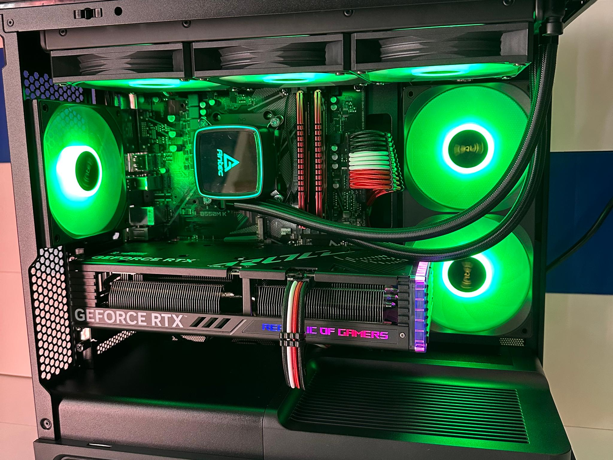GeForce RTX 4060 Custom Gaming PC - Ryzen 5 3600, 32GB RAM,1.5TB Storage