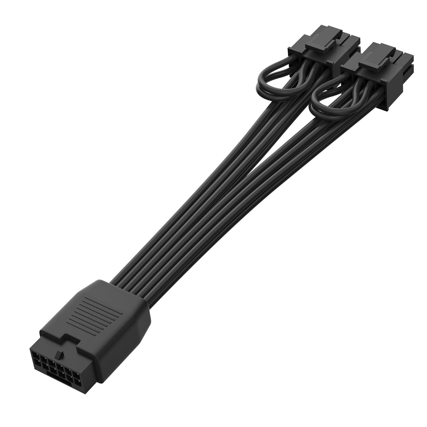 Aukuoy 12VHPWR to Dual PCIe 8-Pin Conversion Cable luxury Black