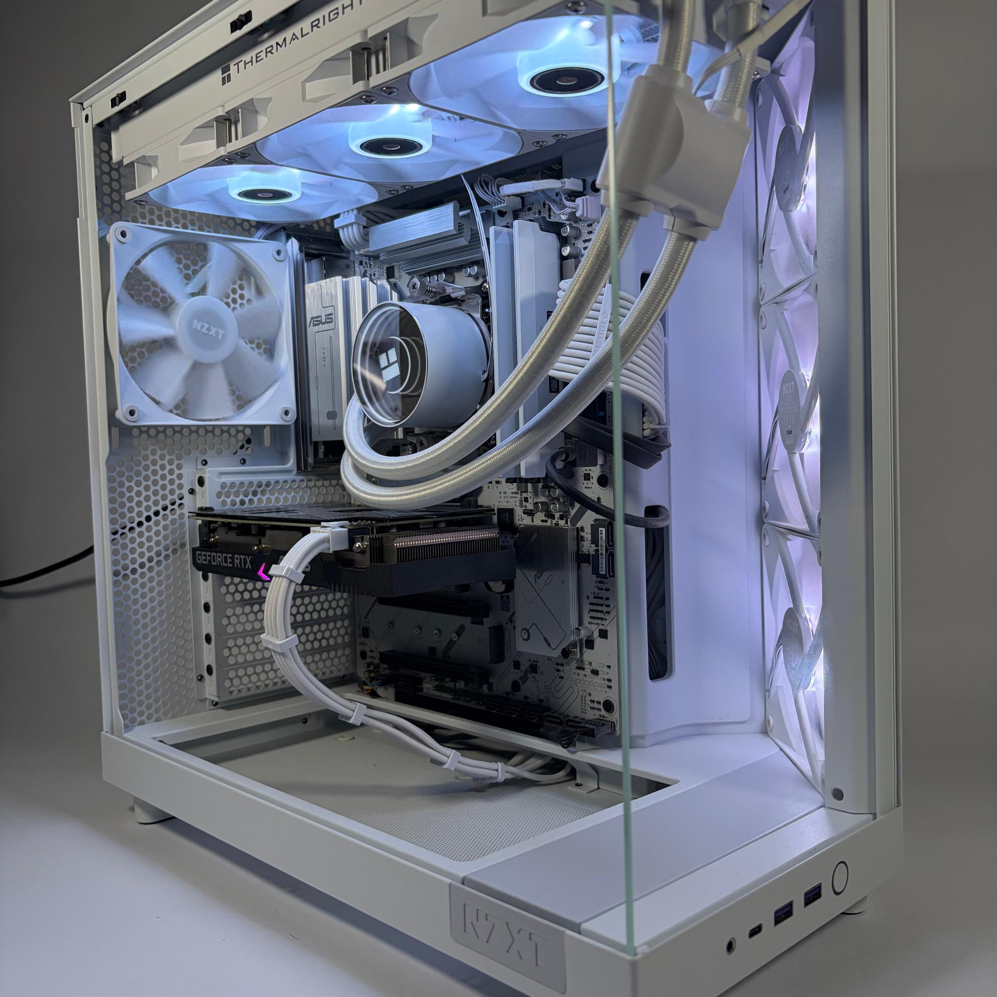 ❄️ Gaming PC | R5 8600G/ RTX 3060 Ti/ 32GB DDR5/ 1Tb Storage/ NZXT H6 White