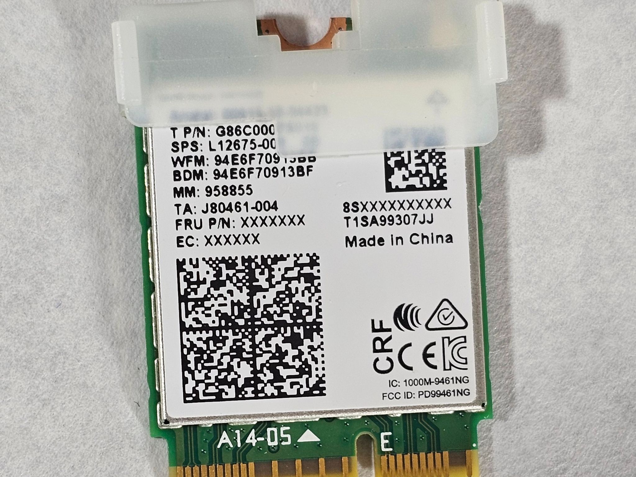 Intel M.2 WiFi Card