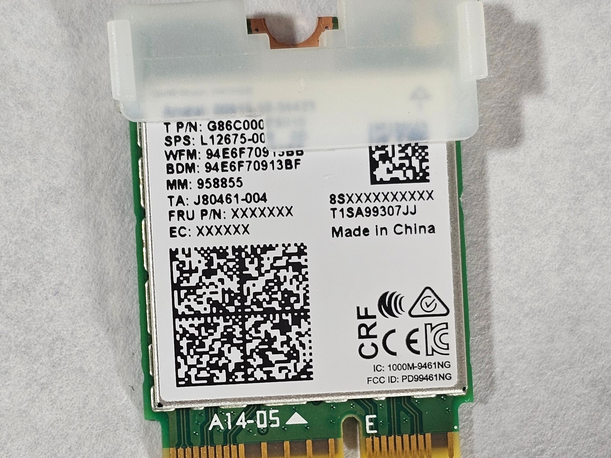 Intel M.2 WiFi Card