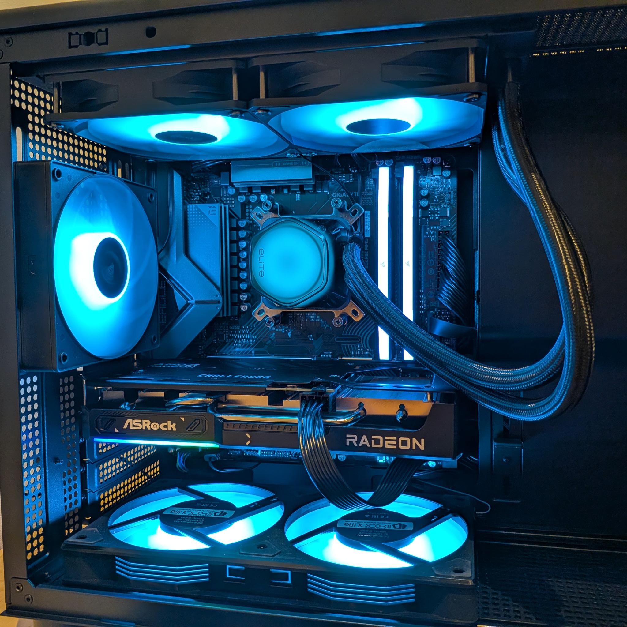1440p Aqua - RX 9060 XT 16GB, Ryzen 5 9600X, 32 GB DDR5 RAM, 1 TB Gen 4 NVME, Liquid Cooled, RGB
