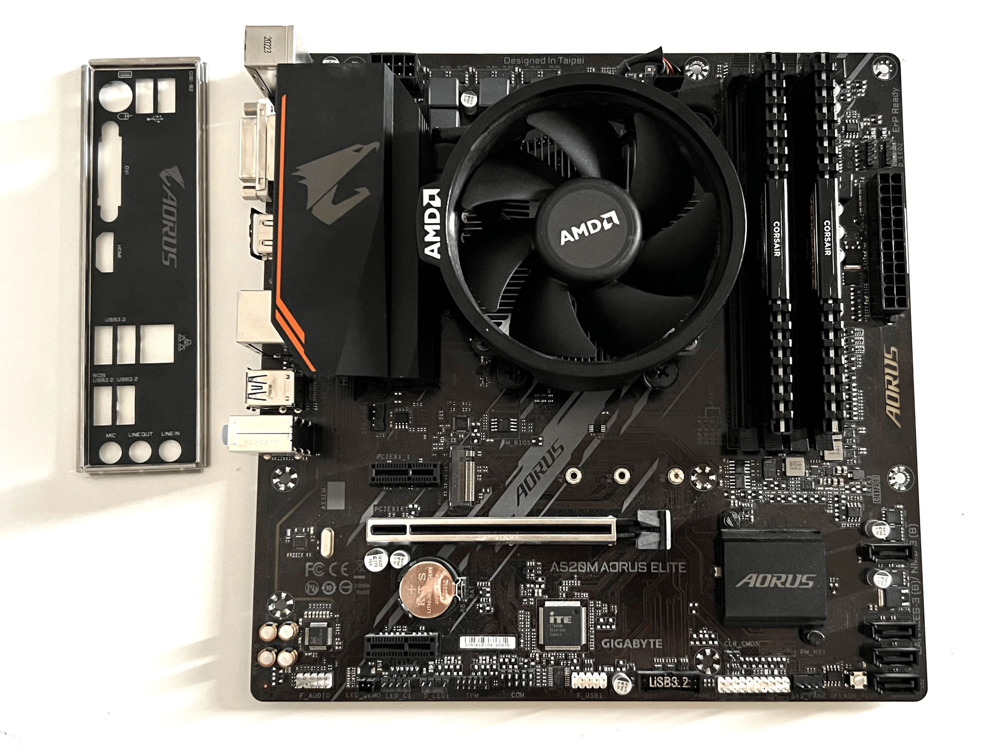 Mobo, CPU, RAM Combo [Aorus A520m, Ryzen 3100, 2x4GB 3000mhz RAM]