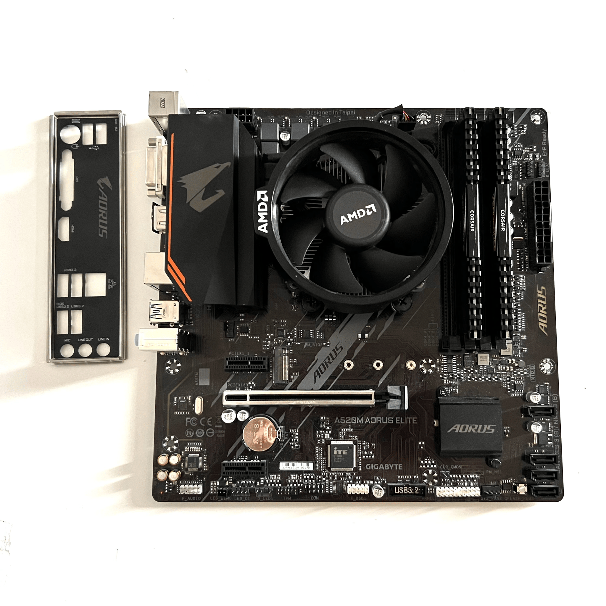 Mobo, CPU, RAM Combo [Aorus A520m, Ryzen 3100, 2x4GB 3000mhz RAM]