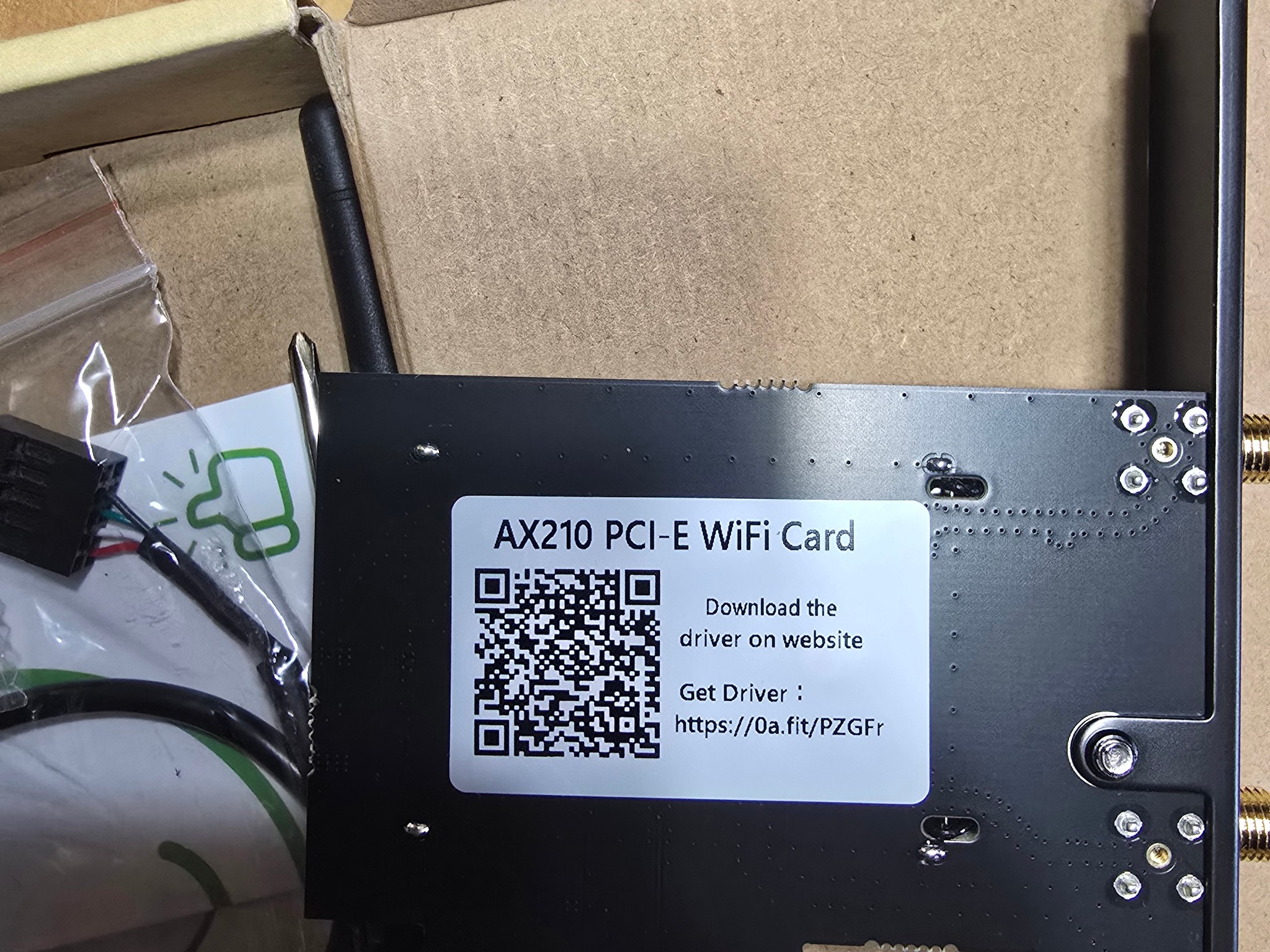WiFi Card AX 5400Mbps 6E PCIe WiFi Card, Bluetooth 5.2, Intel WiFi 6E AX210 Chip, 6G/5G/2.4G PCIe