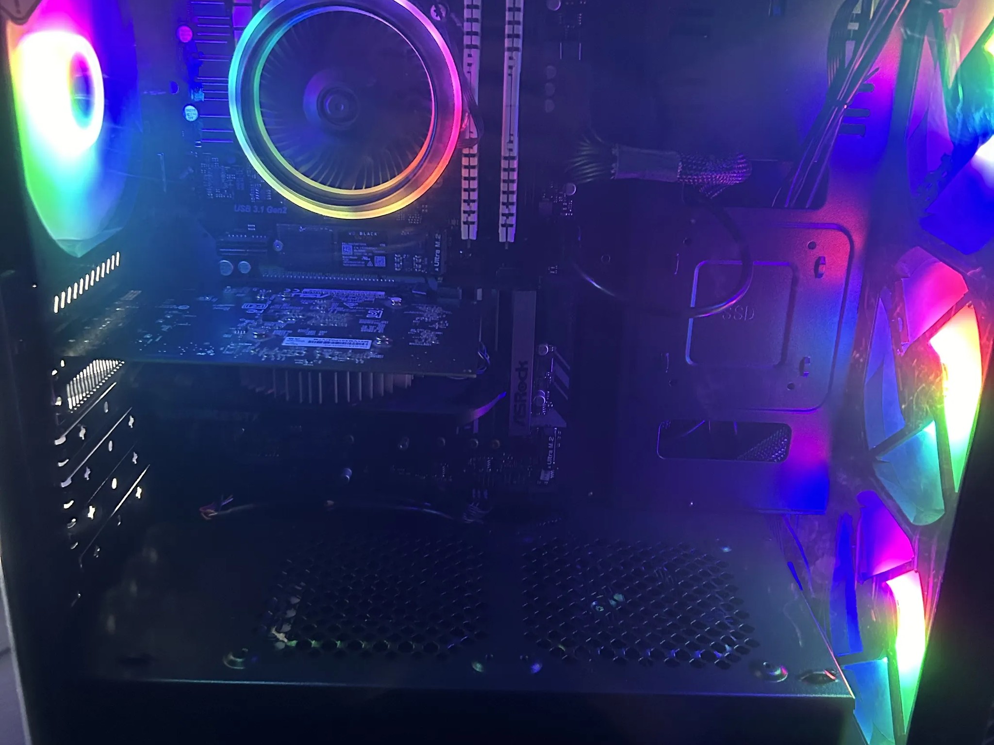 GAMING PC i5 9400f 16GB DDR4 NVIDIA GTX 1050 TI RGB Lighting RGB Fans