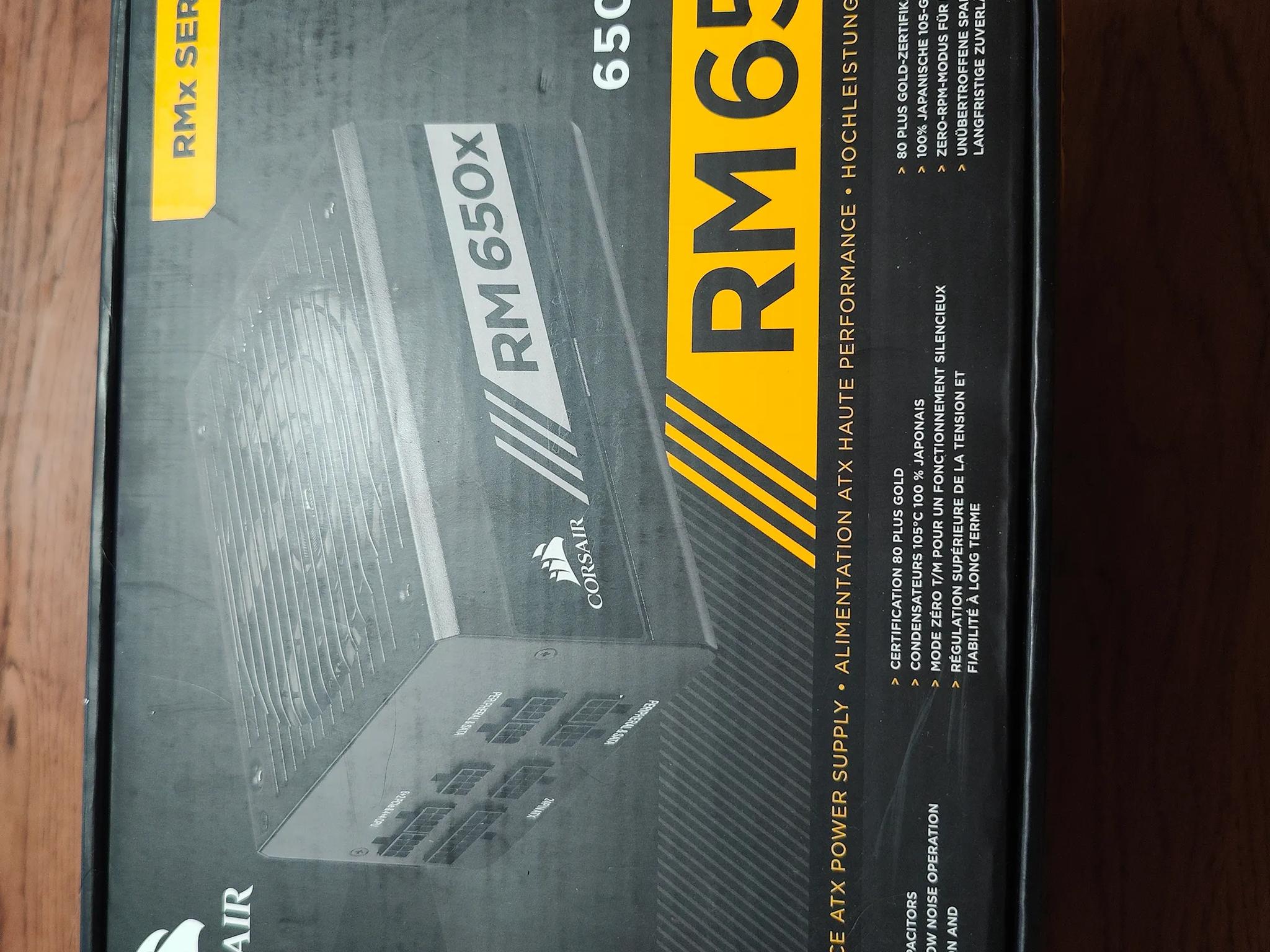 Corsair RM 650 W 80+ Gold Certified Fully Modular ATX Power Supply - Fully Modular - All Cables