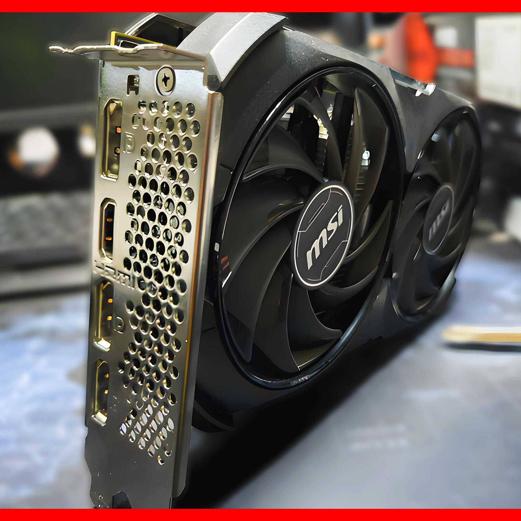 🔥 MSI GeForce RTX 4060 VENTUS 2X BLACK 8G OC Graphics Card – 8GB GDDR6 | DLSS 3 | Ray Tracing |