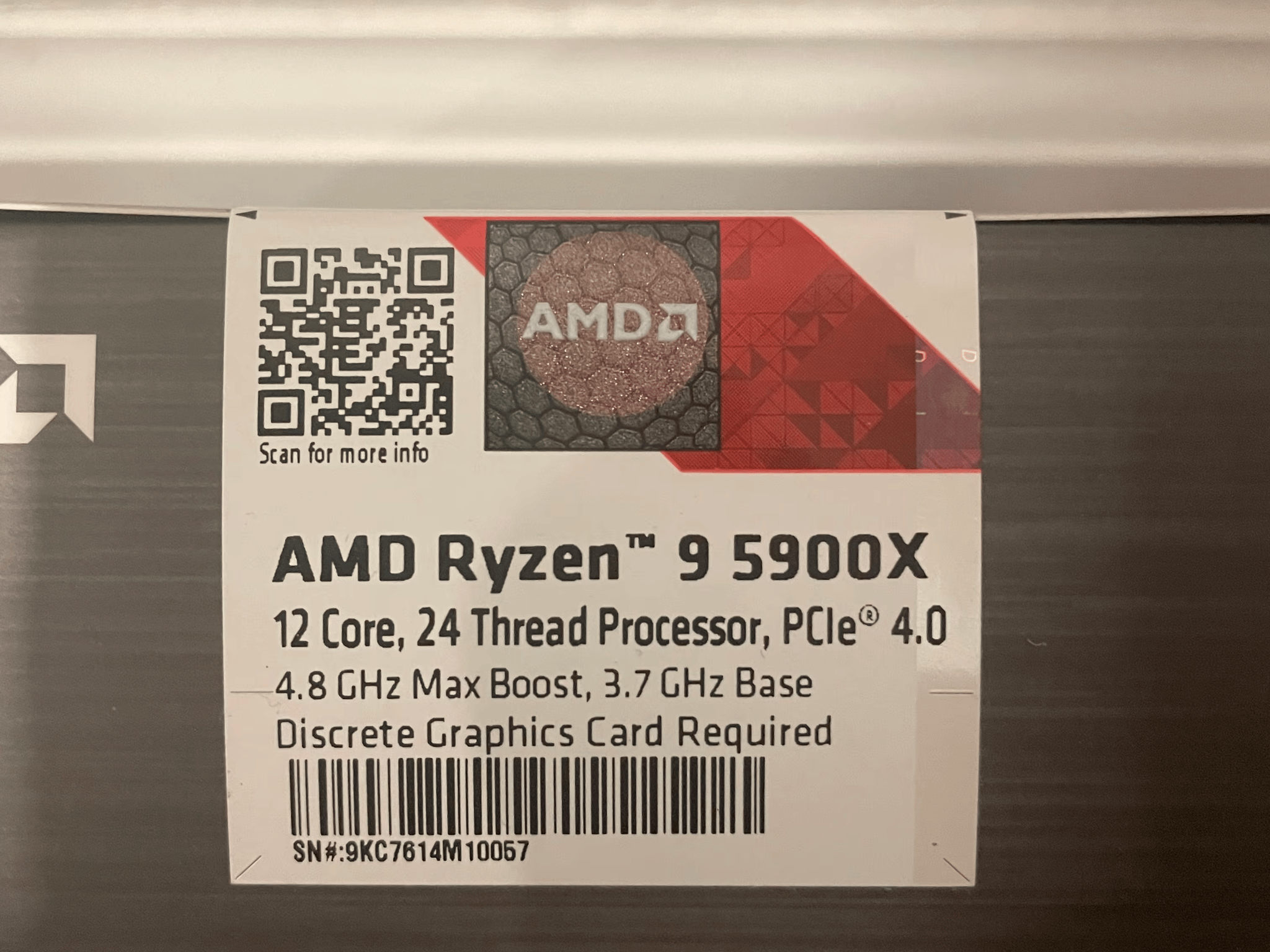 AMD Ryzen 9 5900X 3.7 GHz 12-Core Processor