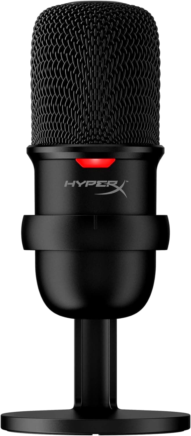 HyperX SOLOCAST USB Condenser Microphone - Black - New