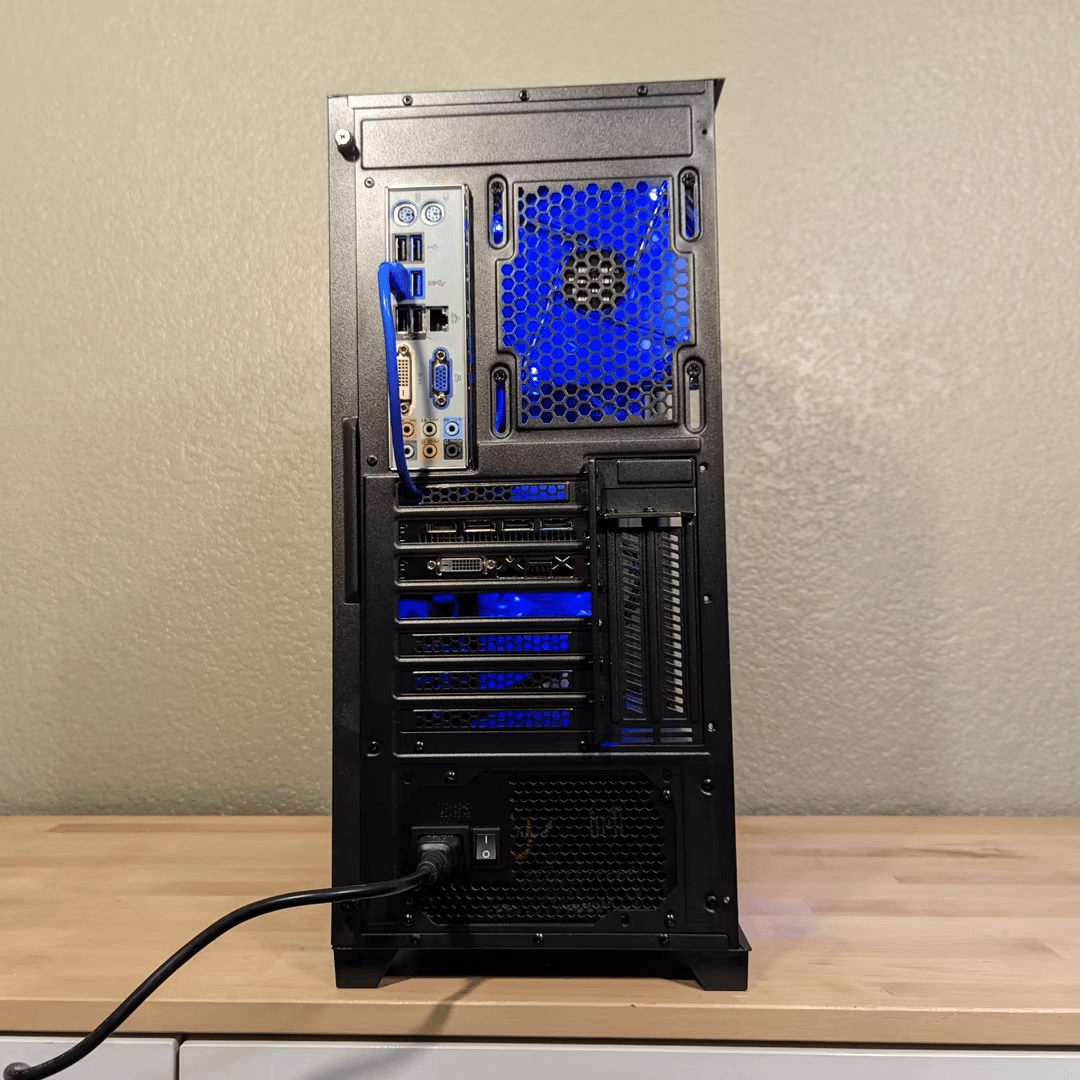 Great 1080p Blue Theme Gaming PC (i7, RX 480)