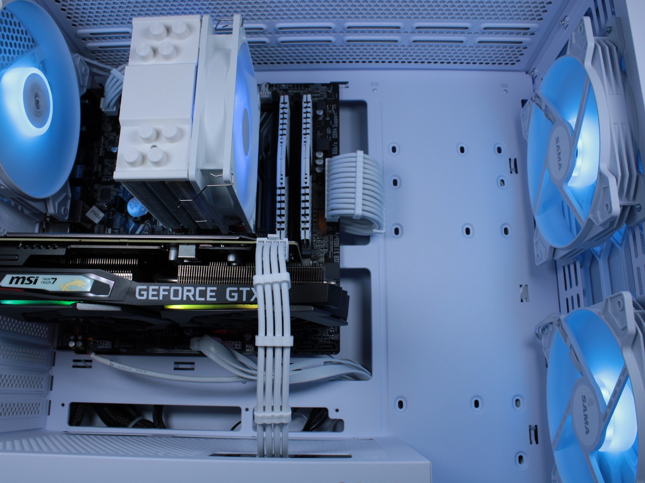 MSI 1660 Super | Ryzen 5 2600 | White XMP 16GB Ram | 512GB NVMe | Win 11 activated | Wifi