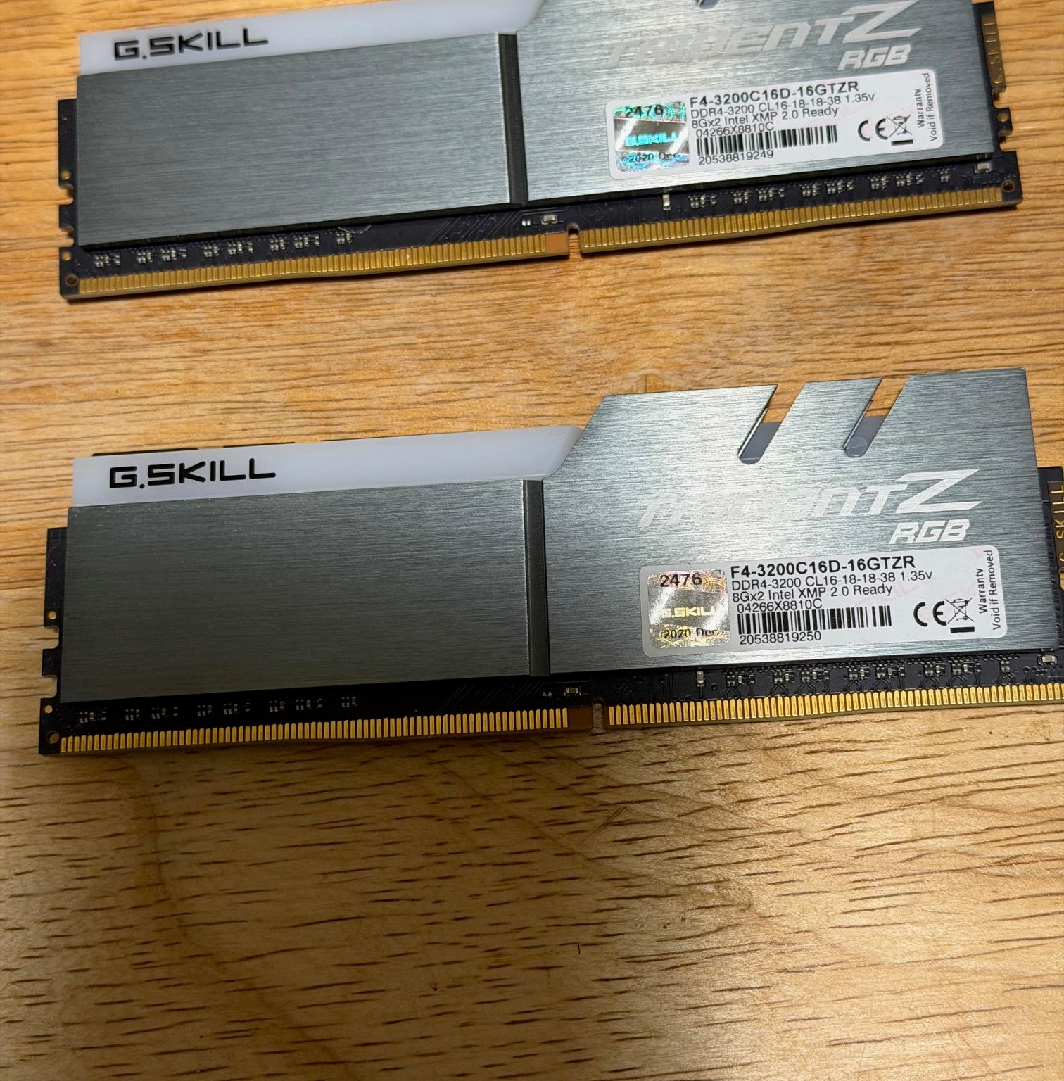G.SKILL TRIDENTZ RGB 2X8 16GB DDR4 3200