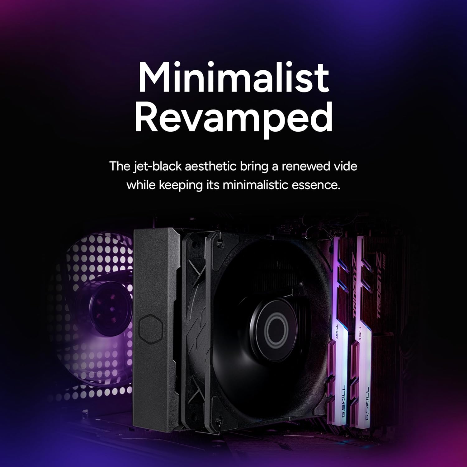 Cooler Master Hyper 212 Black CPU Air Cooler – 120mm High Performance PWM Fan