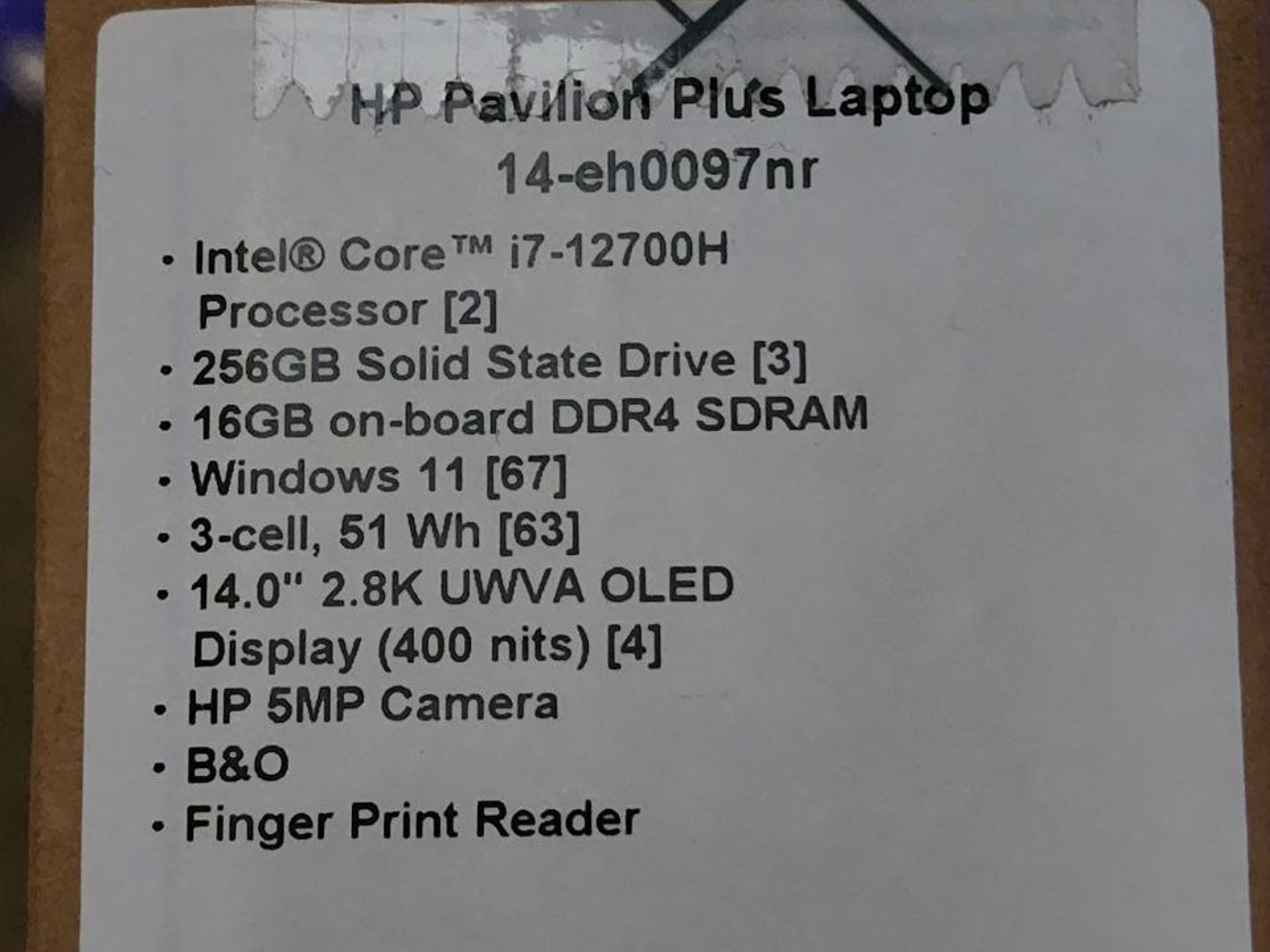 NEW! HP Pavilion Plus Laptop 14-eh0097nr, 14" OLED