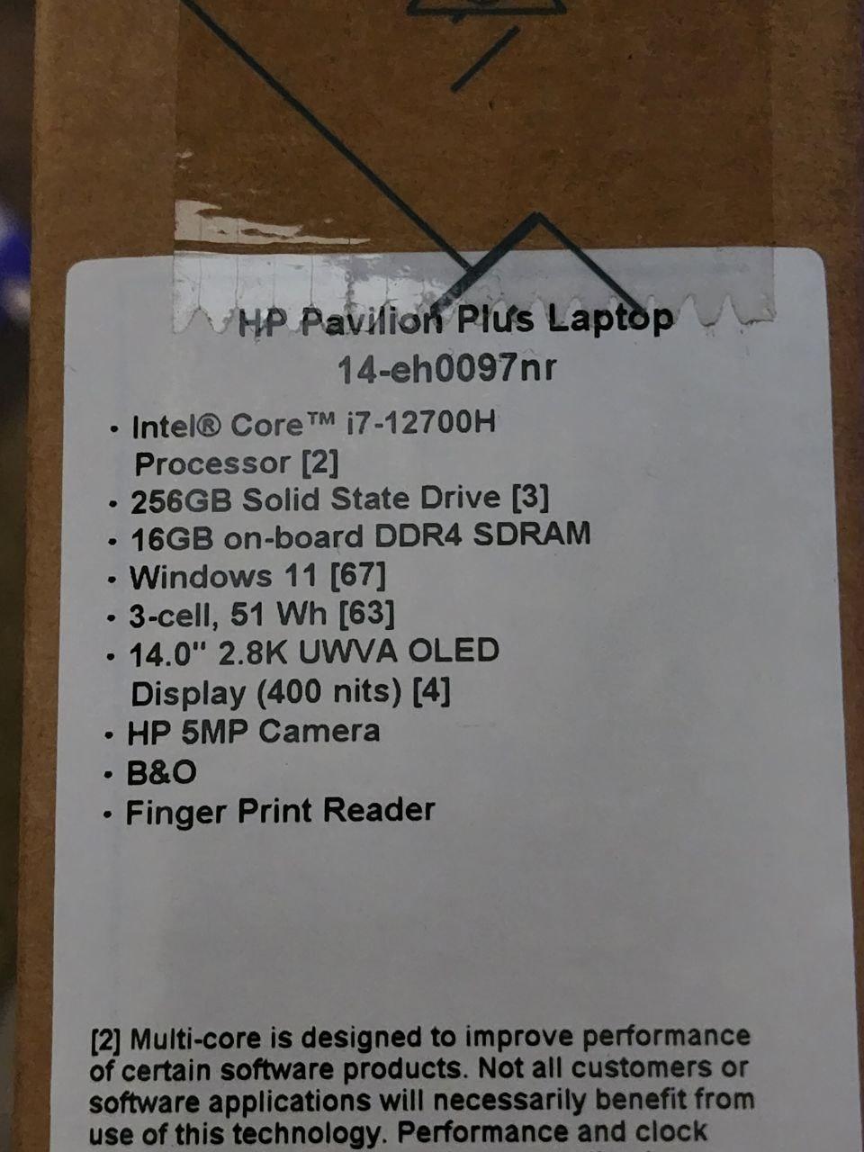 NEW! HP Pavilion Plus Laptop 14-eh0097nr, 14" OLED