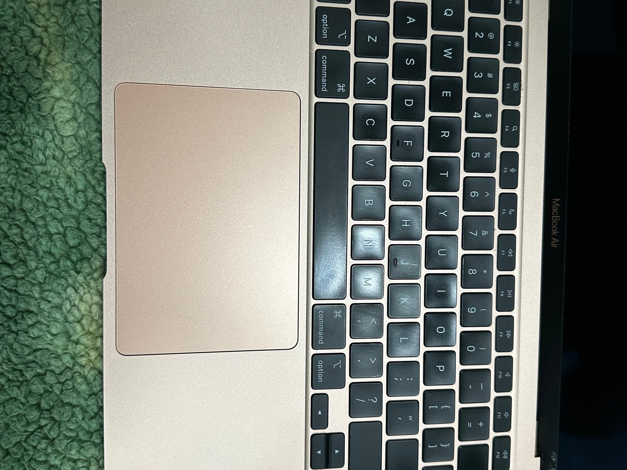 2020 Apple MacBook M1 Air 13" A2337 Gold Laptop M1 256GB Cracked Screen/ICloud Locked