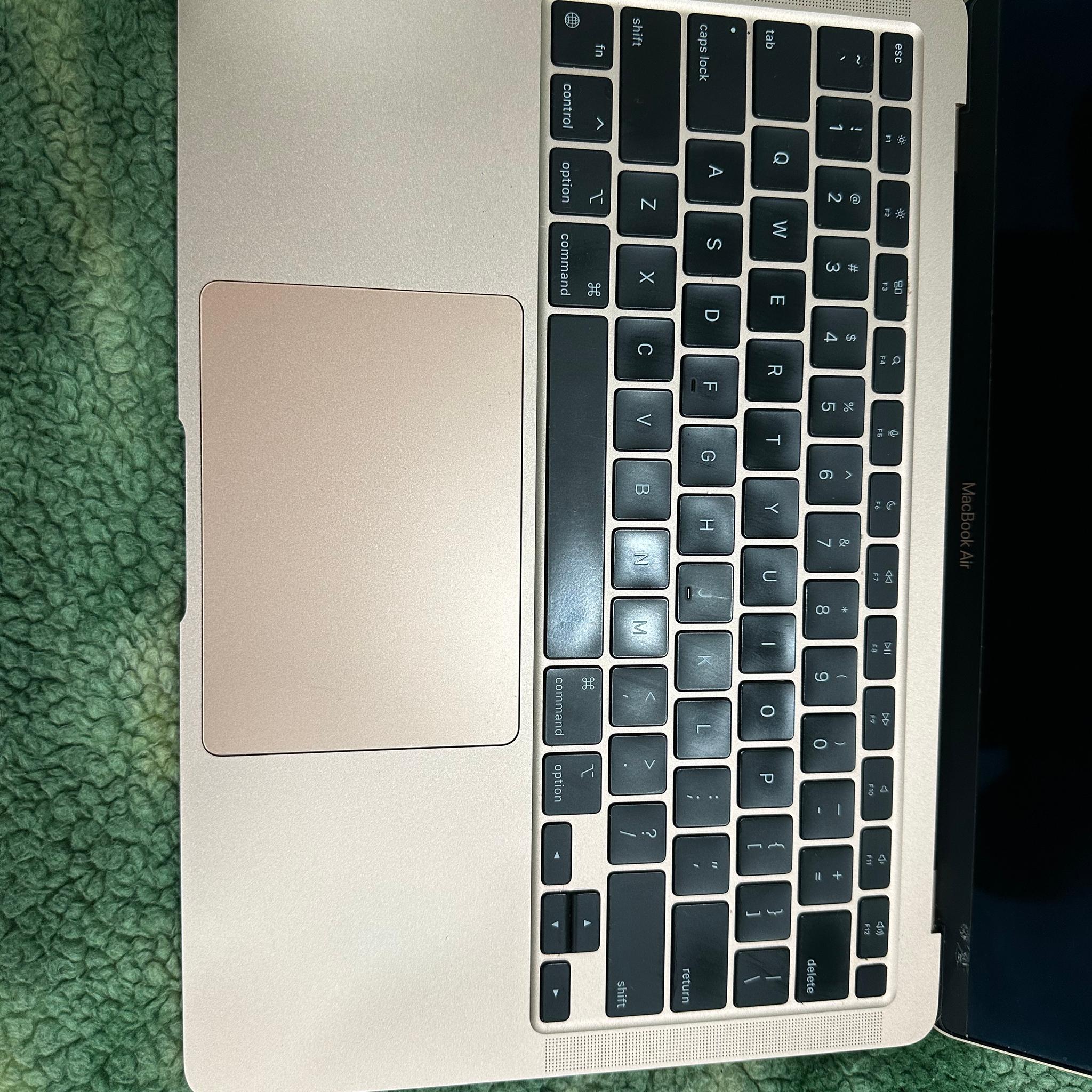 2020 Apple MacBook M1 Air 13" A2337 Gold Laptop M1 256GB Cracked Screen/ICloud Locked
