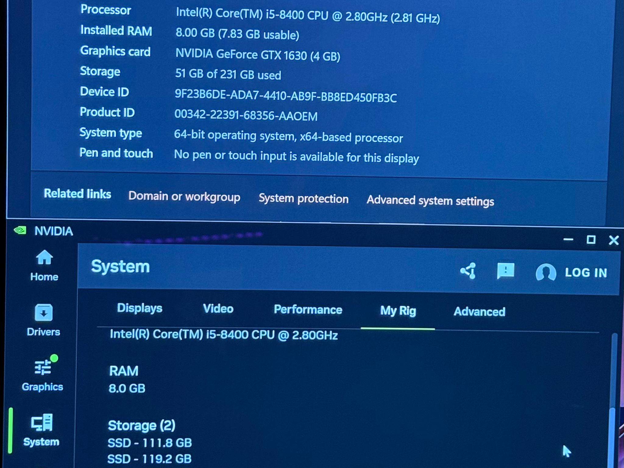 GeForce GTX 1630 Custom Gaming PC - Core i5-8400
