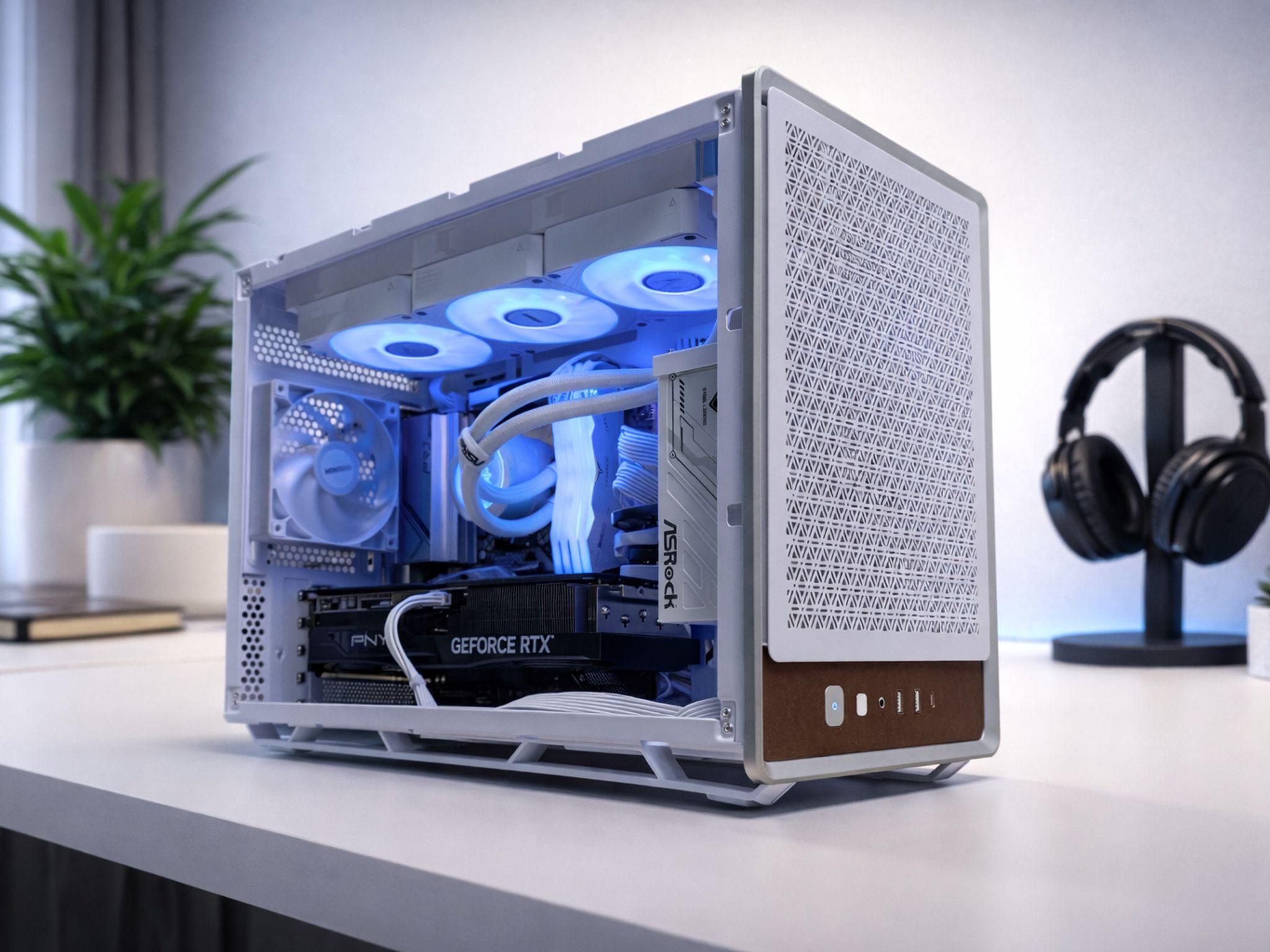 INSANE White RTX 5070 Ti Gaming PC | Ryzen 5 7600X | 32GB DDR5 | 360MM AIO | AM5/1000w PSU/1TB NVME