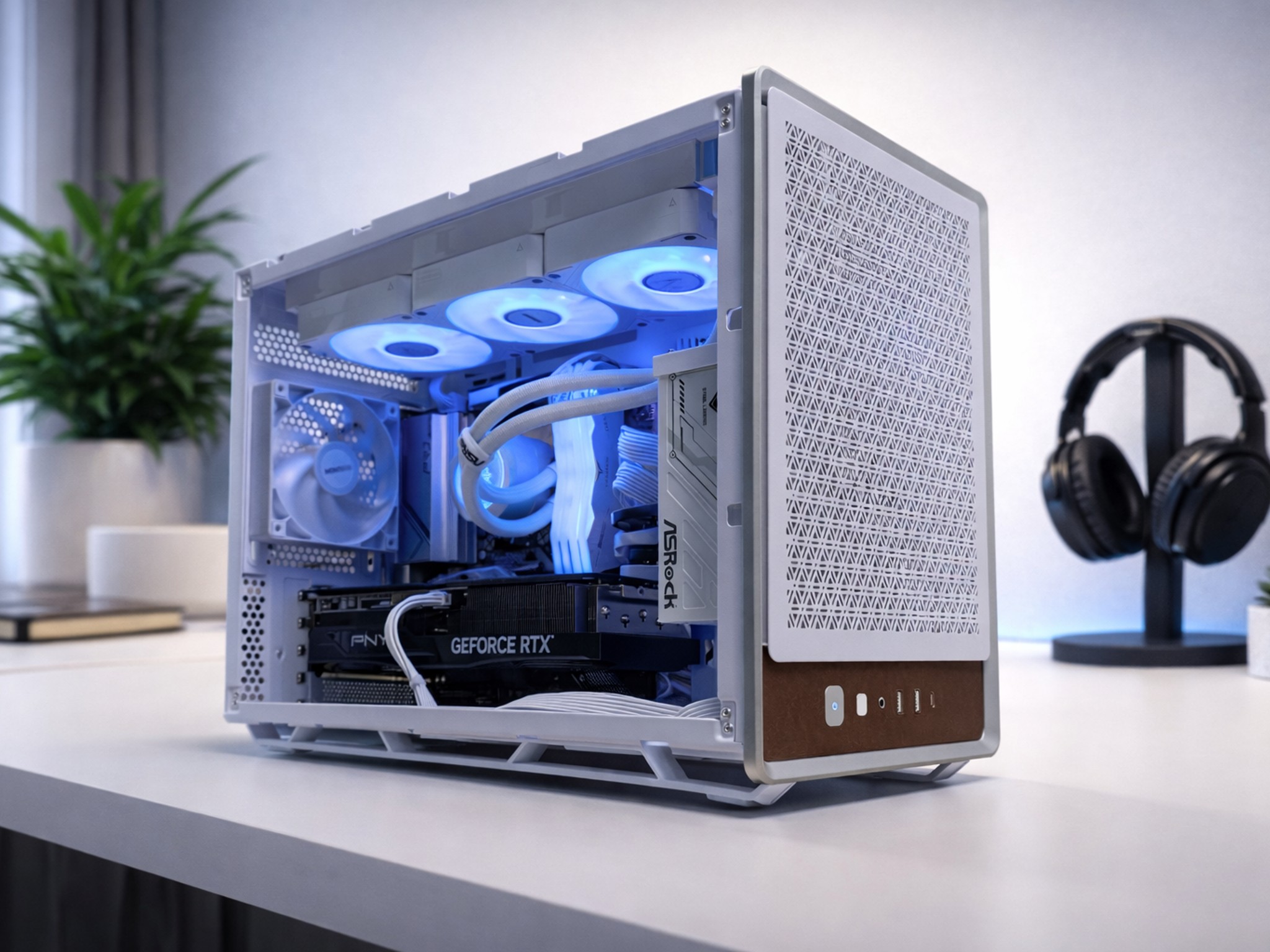 INSANE White RTX 5070 Ti Gaming PC | Ryzen 5 7600X | 32GB DDR5 | 360MM AIO | AM5/1000w PSU/1TB NVME