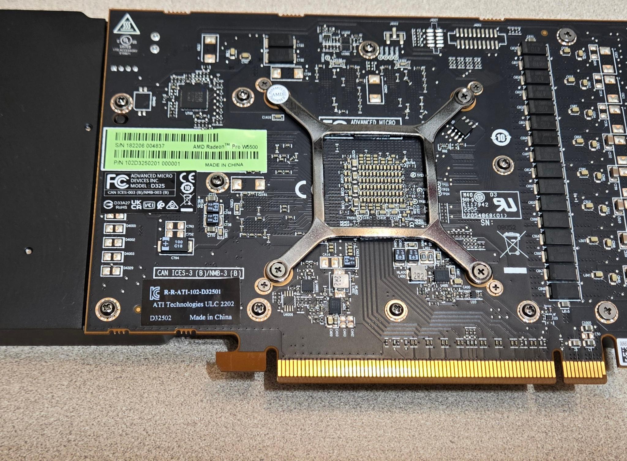 AMD Radeon W5500 PRO 8GB