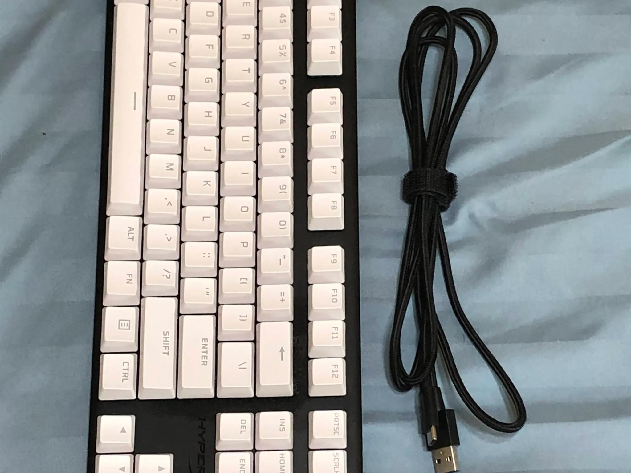 HyperX Bundle (TKL Keyboard With Aqua Tactile, Extra Keycaps, & Wired PulseFire Haste 2 Mouse)