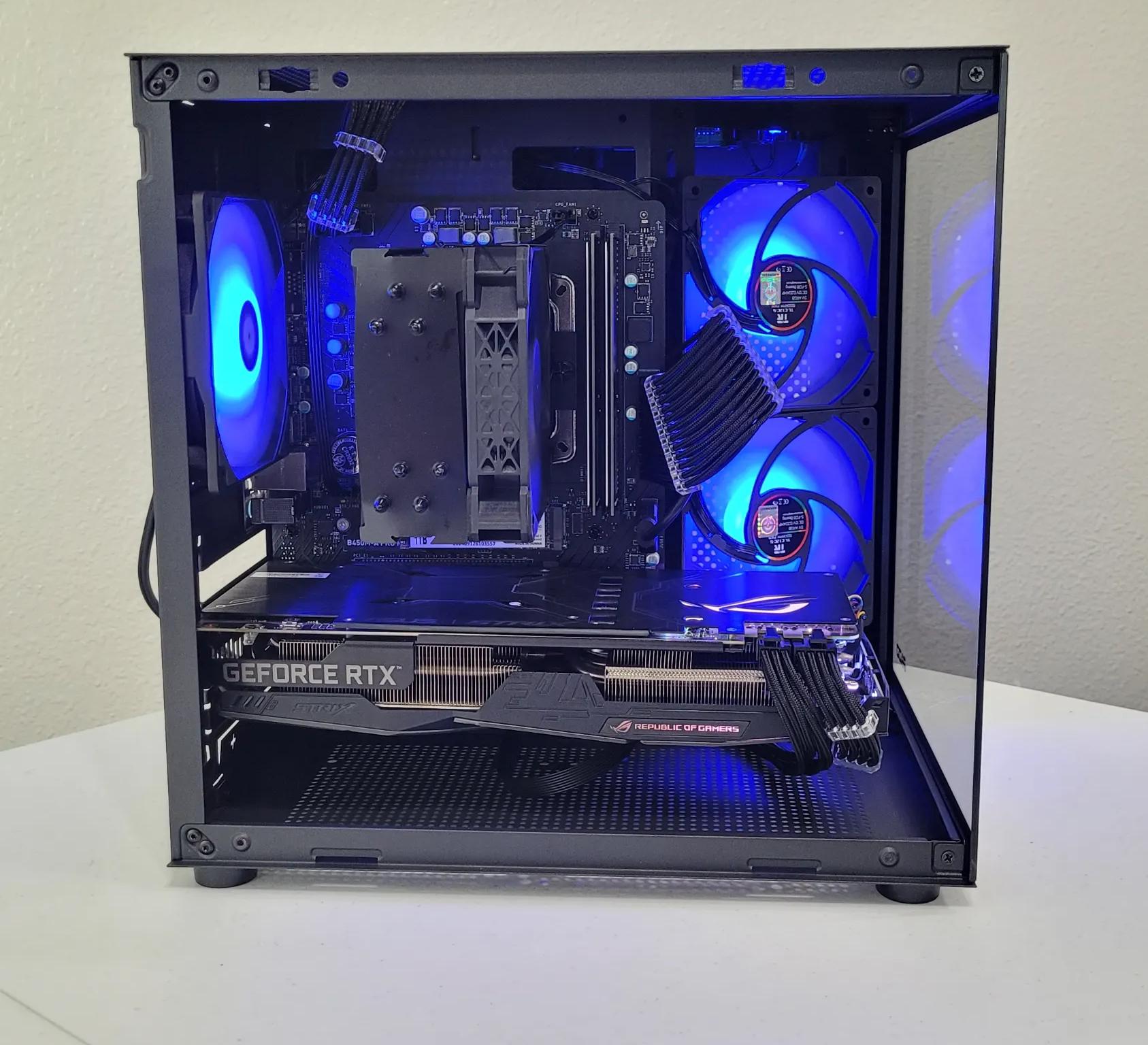 Black Gaming PC (Ryzen 5 2600X + RTX 2060 + 16GB RAM + 1TB SSD + Wifi)