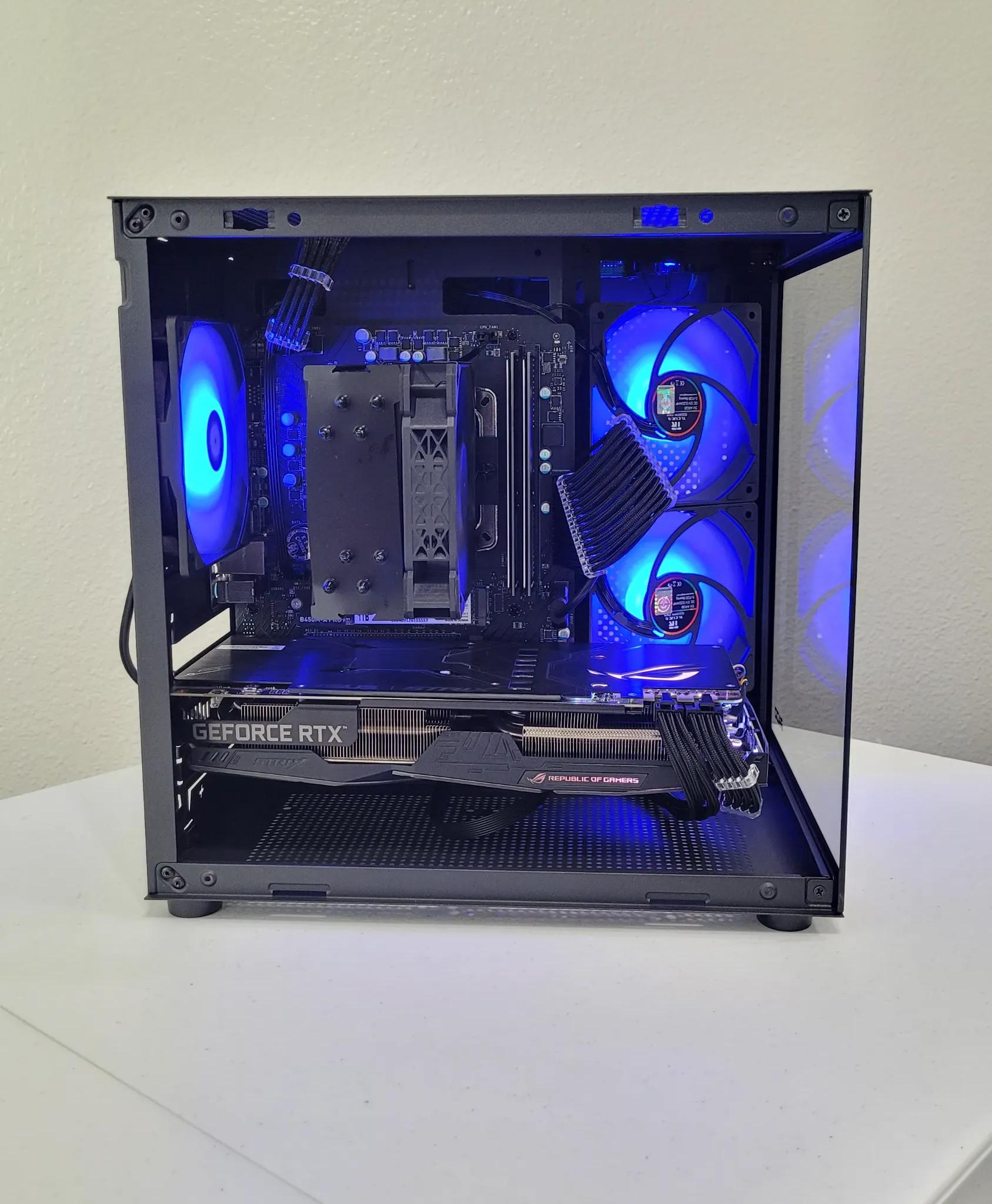 Black Gaming PC (Ryzen 5 2600X + RTX 2060 + 16GB RAM + 1TB SSD + Wifi)