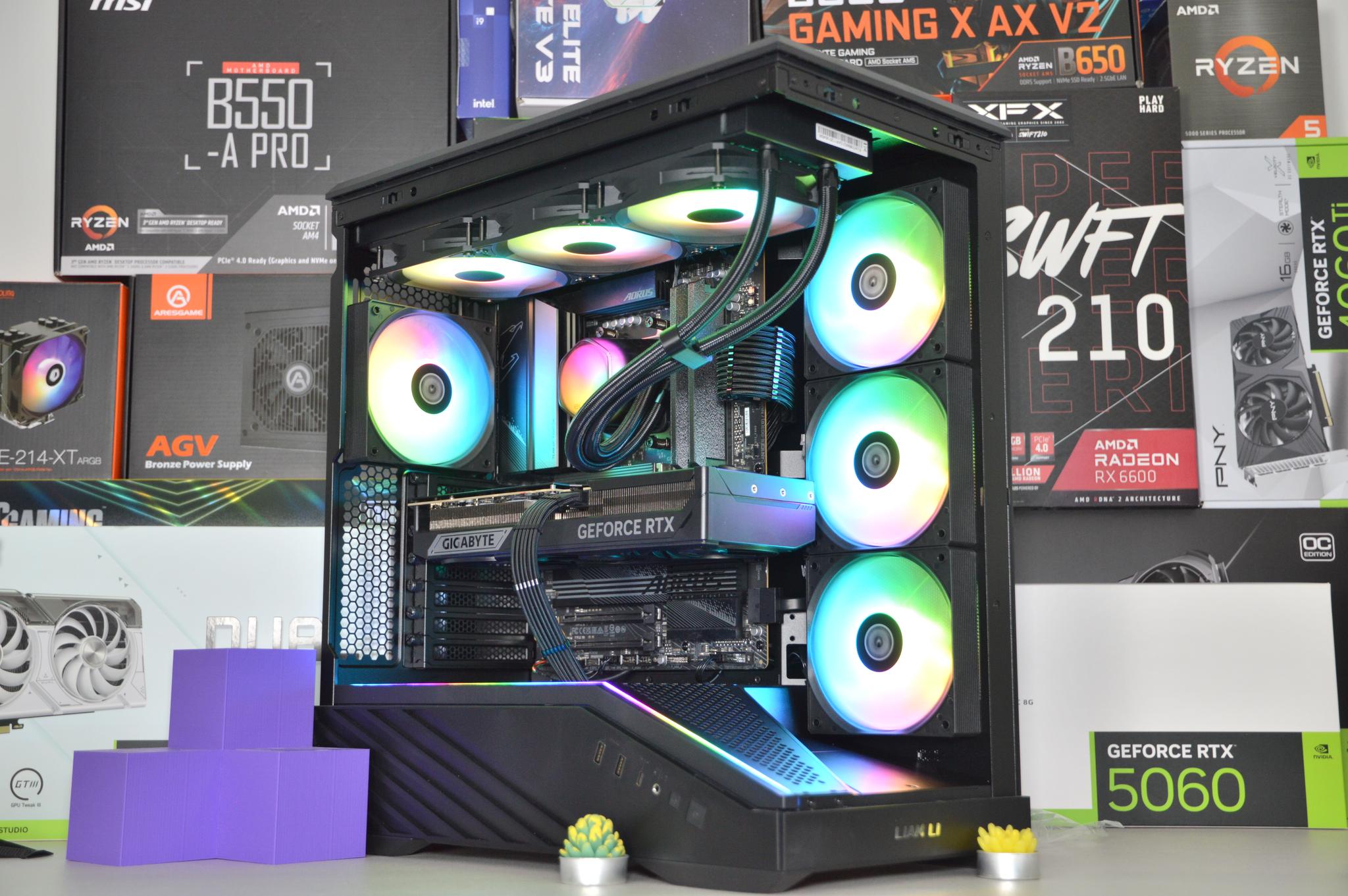 ⚫🧊 | RTX 5080 16GB | RYZEN 9 7900X | 32 GB DDR5 RAM | 2TB NVME SSD | Shadow Glacier |