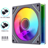Platinum PC’s 3-Pack 120mm Infinity RGB Fans – High Airflow, Ultra Quiet, Stunning Lighting (BLACK)