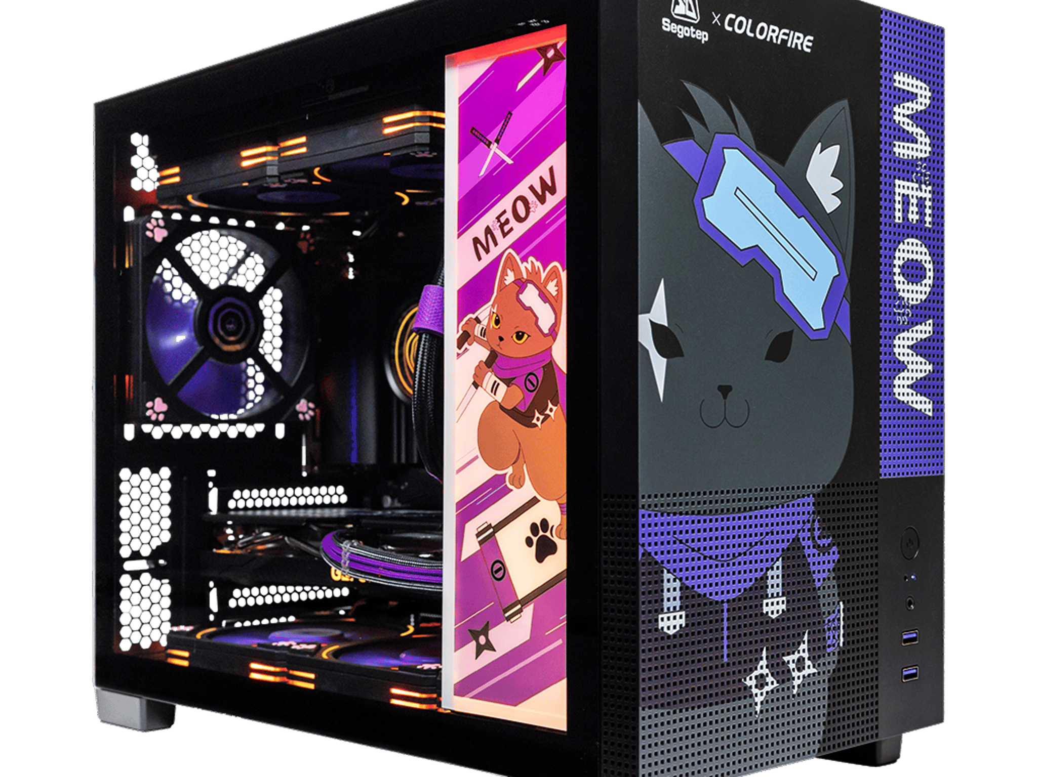 🥷🏾Nyan-Ja🥷🏾Gaming PC ⚔ RTX 5060 12GB 💜 i5-13400F ⚔ 32GB DDR5 💜 1T M.2 ⚔ Windows 11 ...