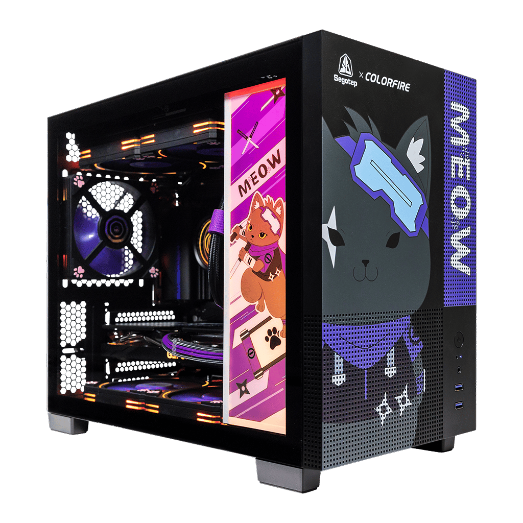 🥷🏾Nyan-Ja🥷🏾Gaming PC ⚔ RTX 5060 12GB 💜 i5-13400F ⚔ 32GB DDR5 💜 1T M.2 ⚔ Windows 11 ...
