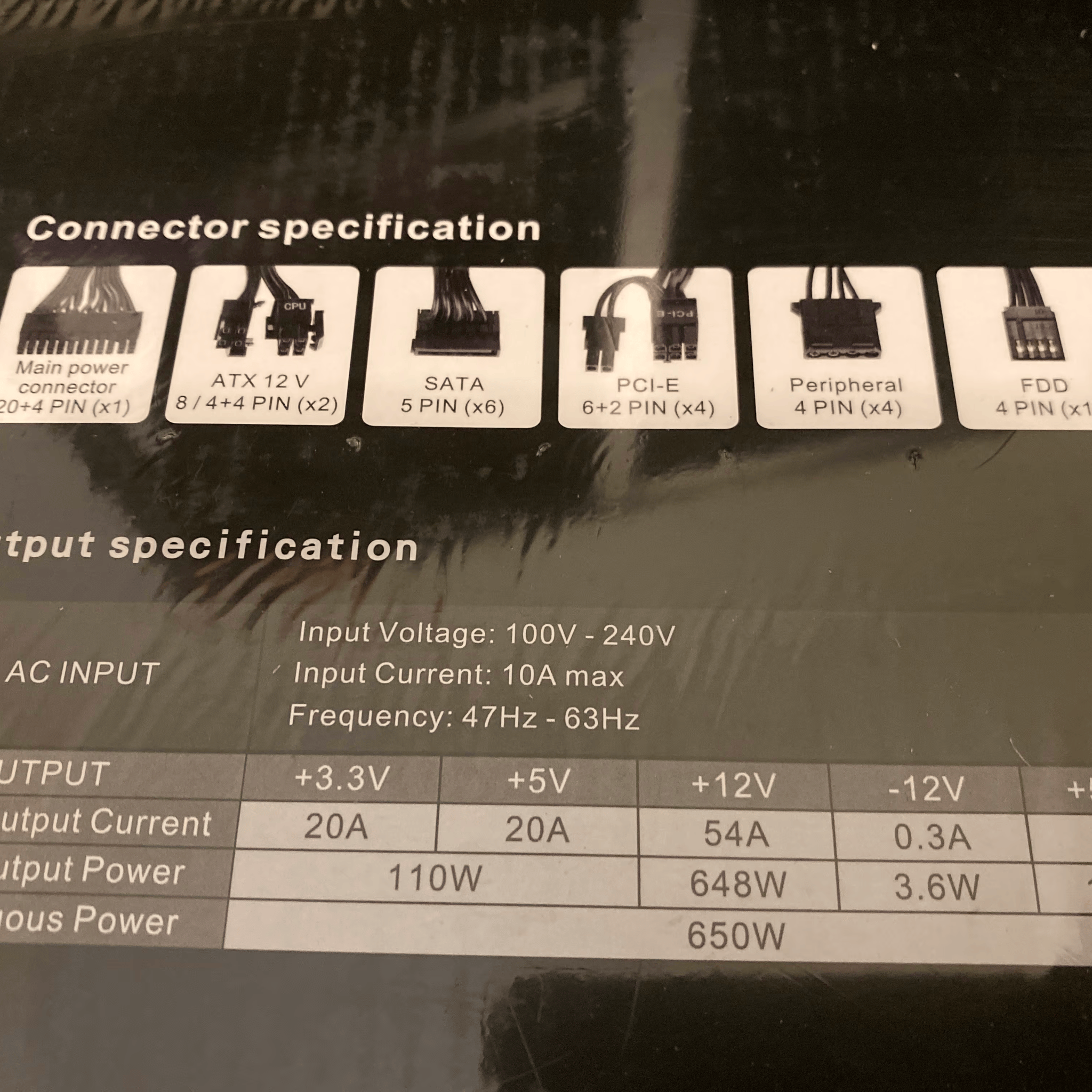 Thermaltake Smart BM2 650W 80+ Bronze ATX Power Supply