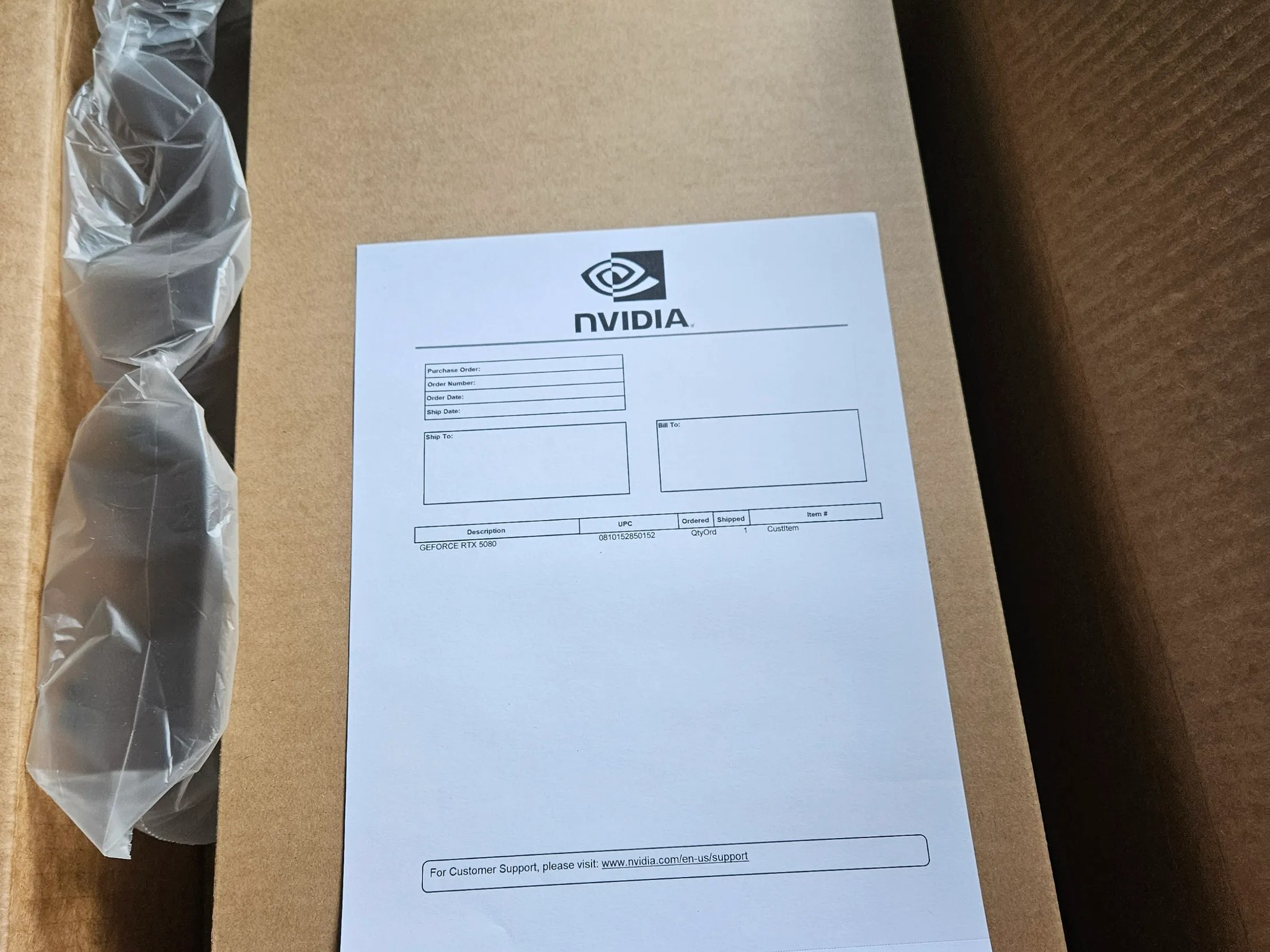 NVIDIA GeForce RTX 5080 FE (UNOPENED)