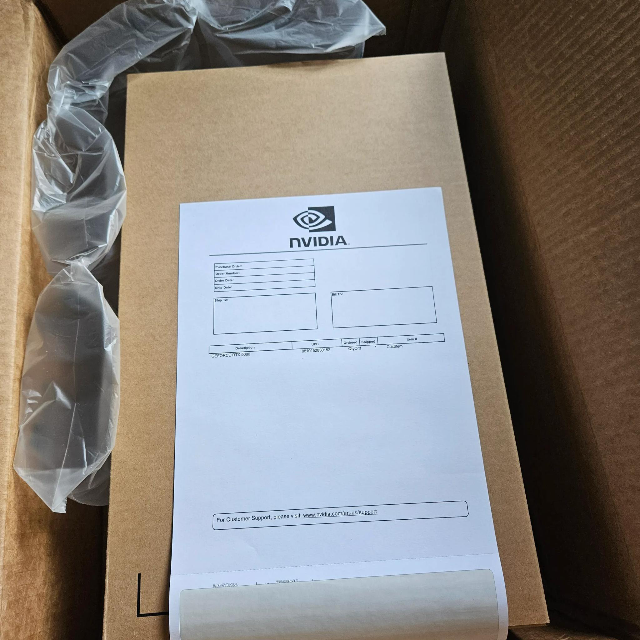NVIDIA GeForce RTX 5080 FE (UNOPENED)