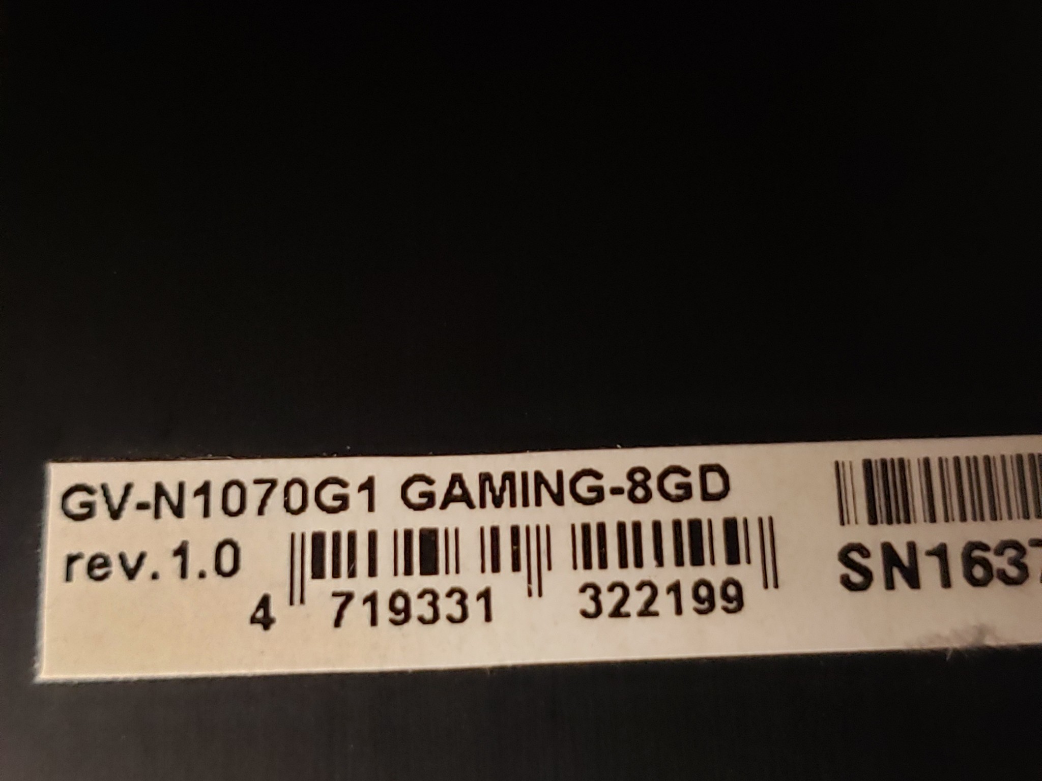 Gigabyte G1 Gaming GTX 1070 graphics card