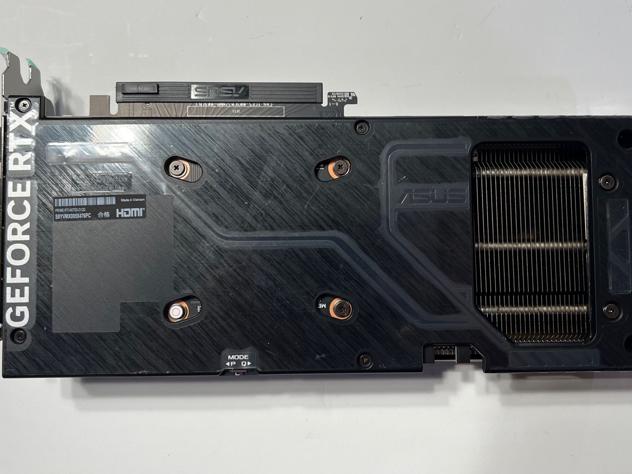 ASUS RTX 4070 Super Prime OC (12GB GDDR6X)